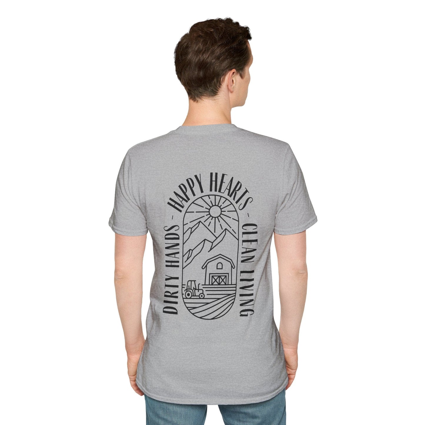 Clean Living Farm T-Shirt (BACK)