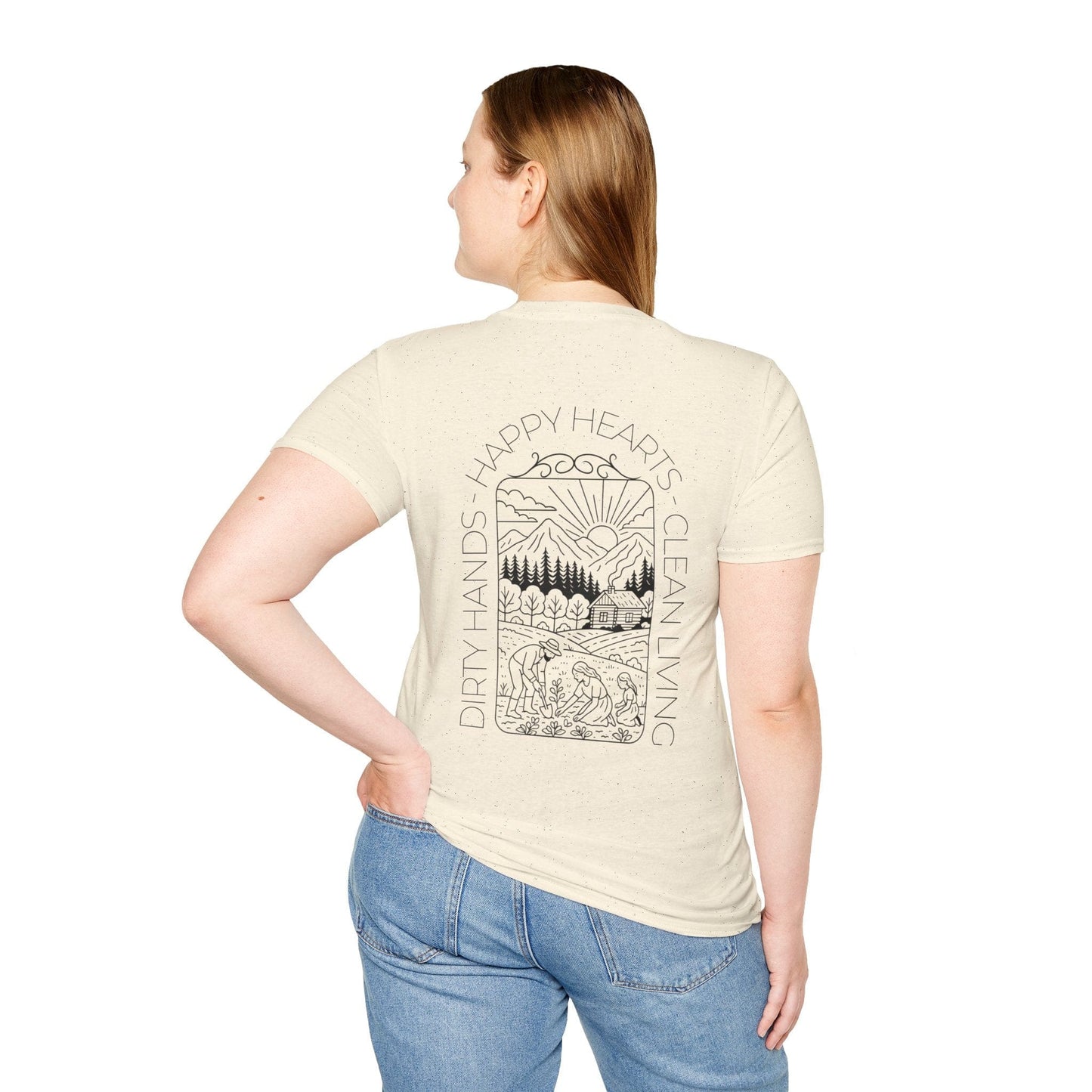 Clean Living Homestead T-Shirt (BACK)
