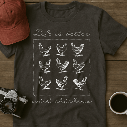 Better With Chickens I T-Shirt