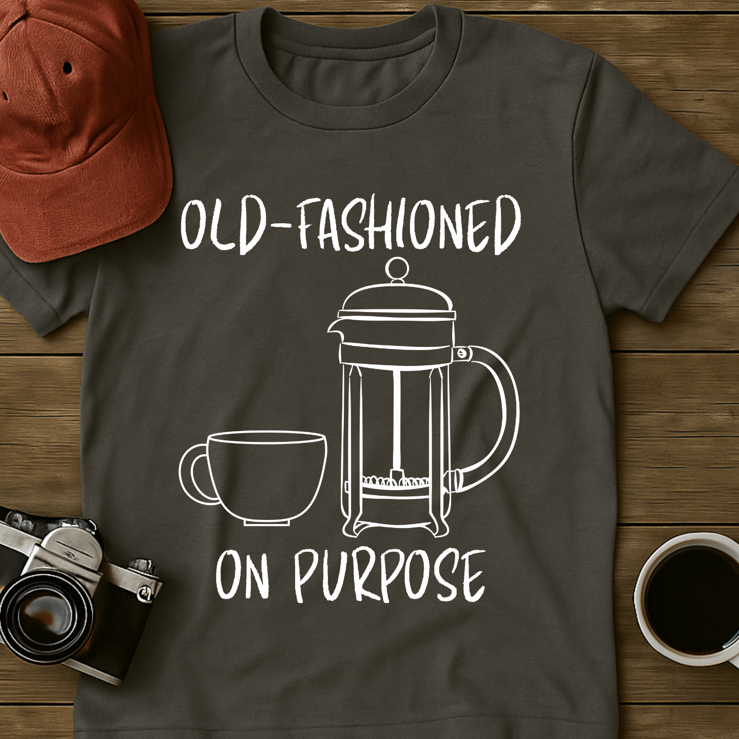 French Press Coffee T-Shirt