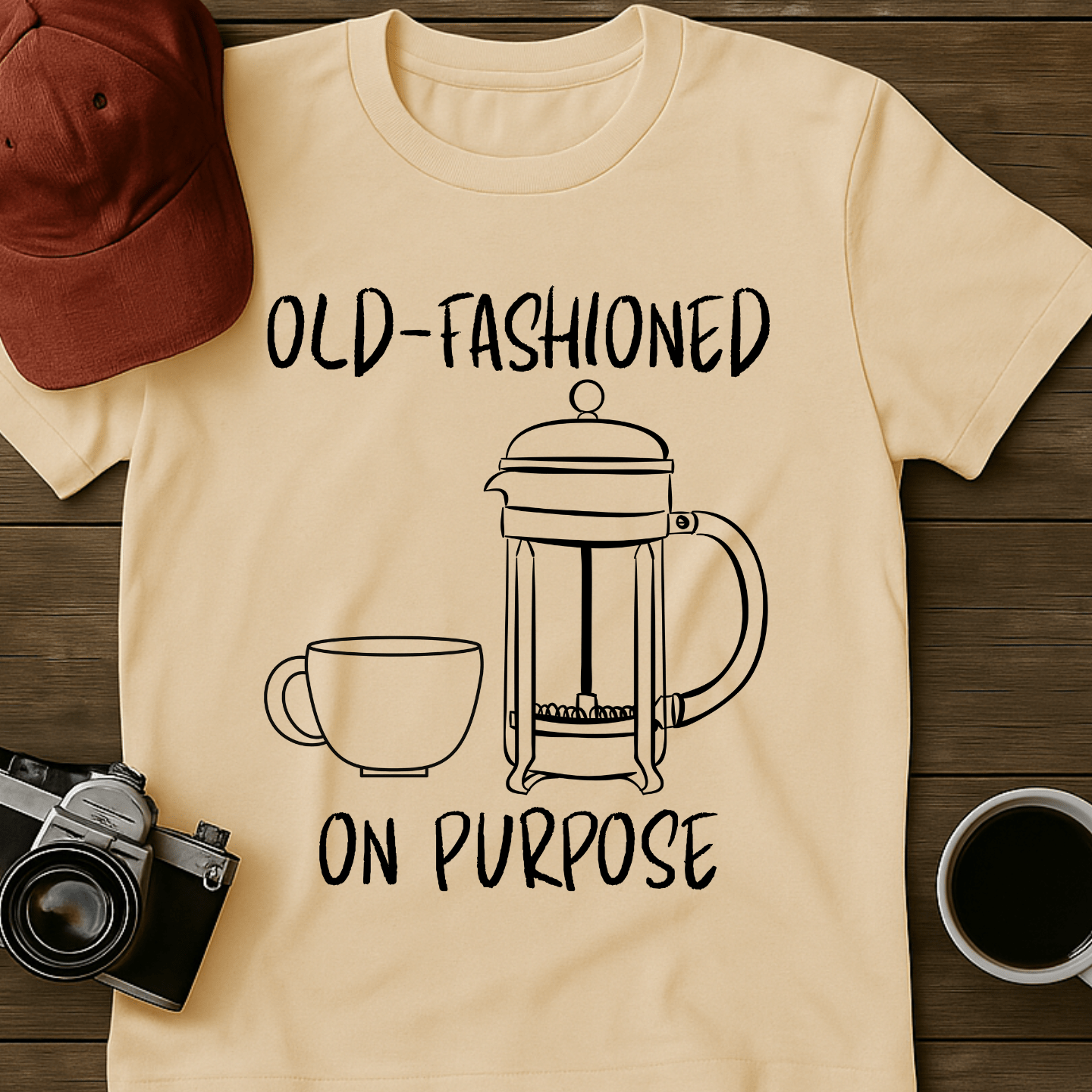 French Press Coffee T-Shirt