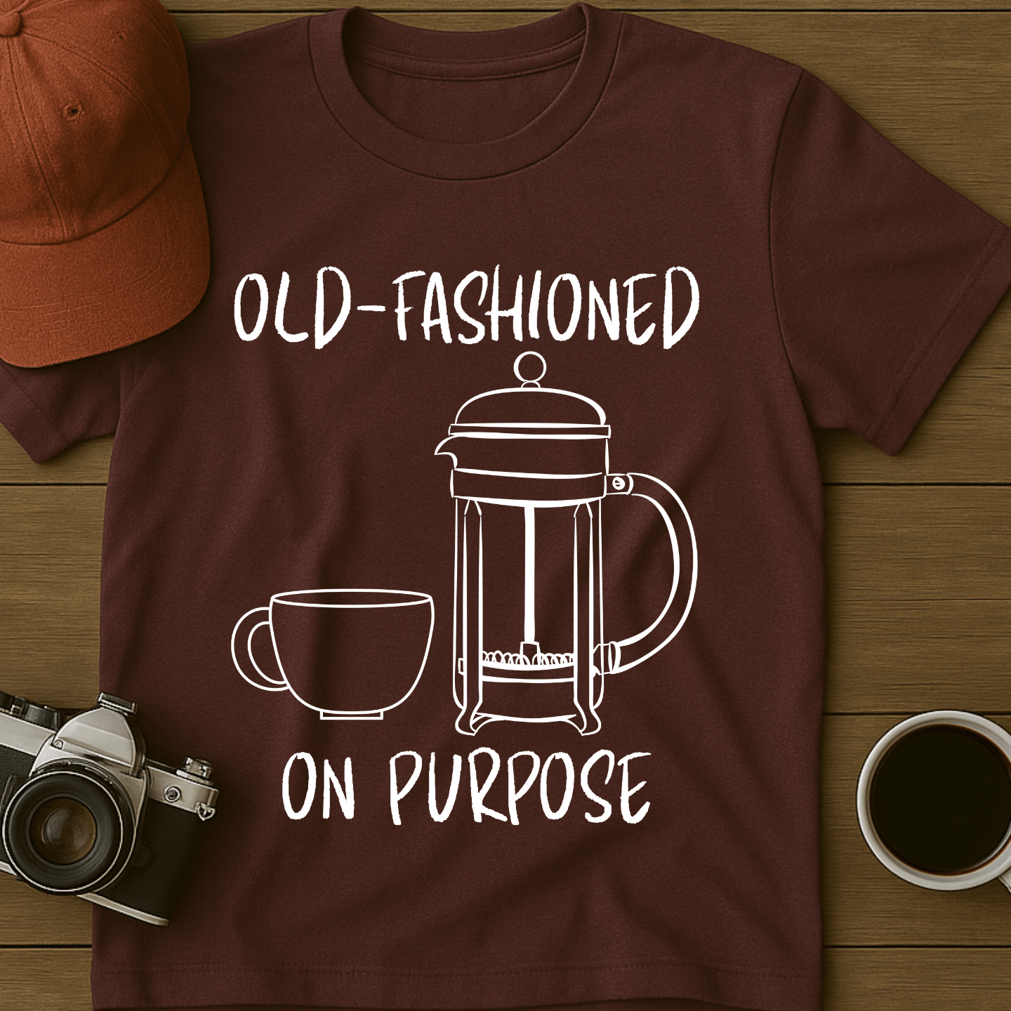 French Press Coffee T-Shirt