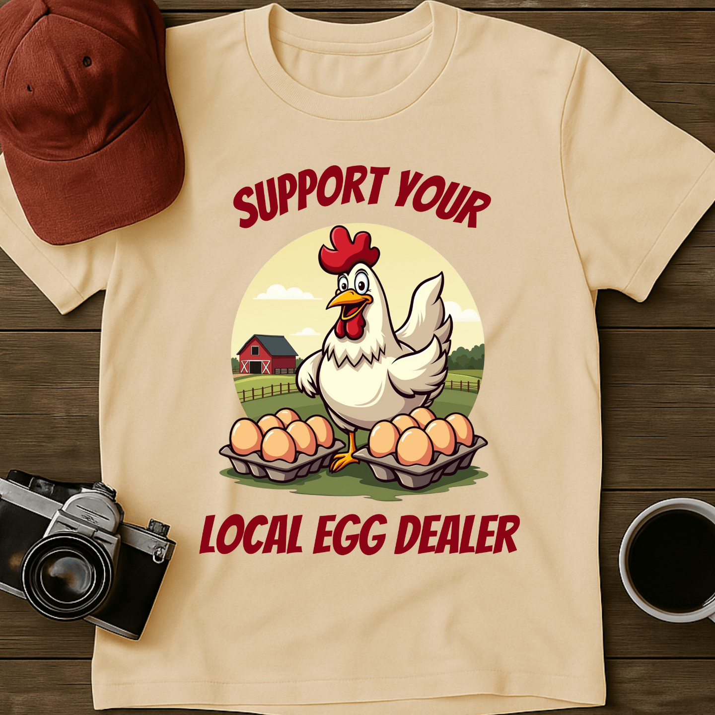 Support Egg Dealer Color T-Shirt