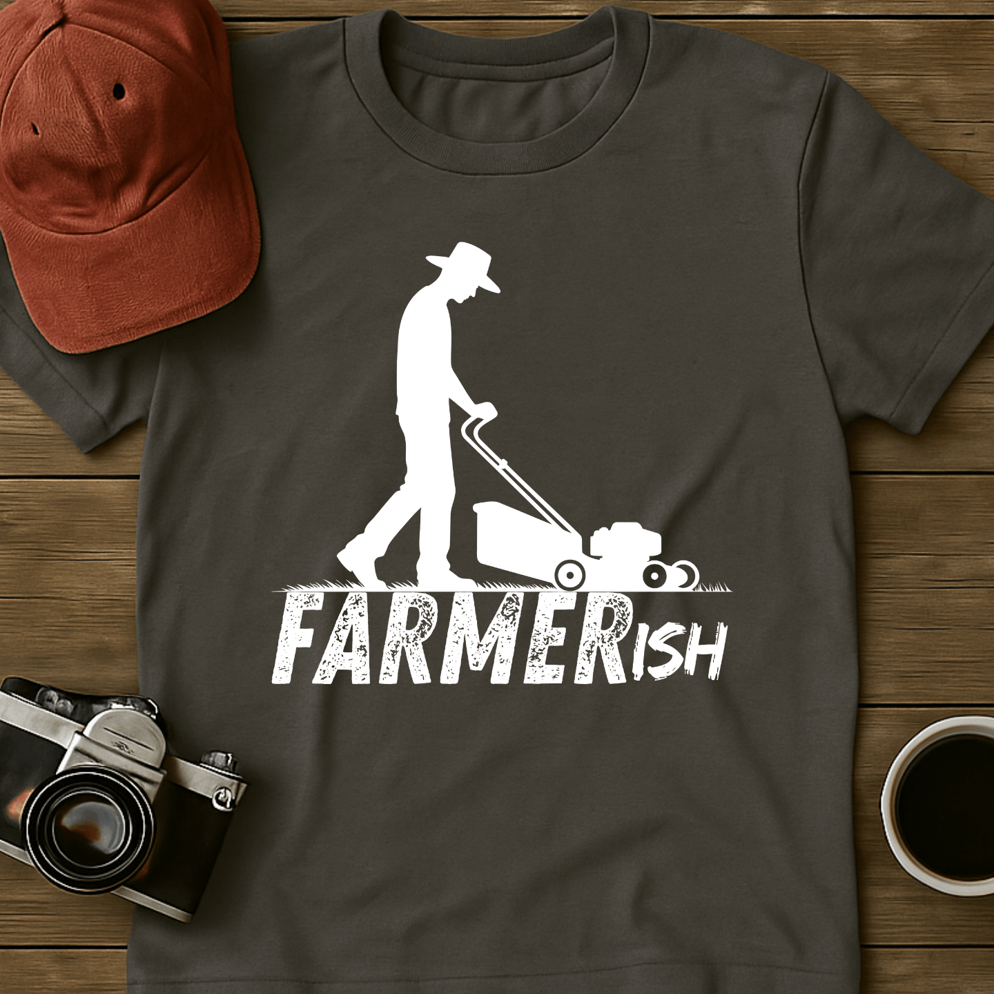 Farmerish Cowboy Mower T-Shirt