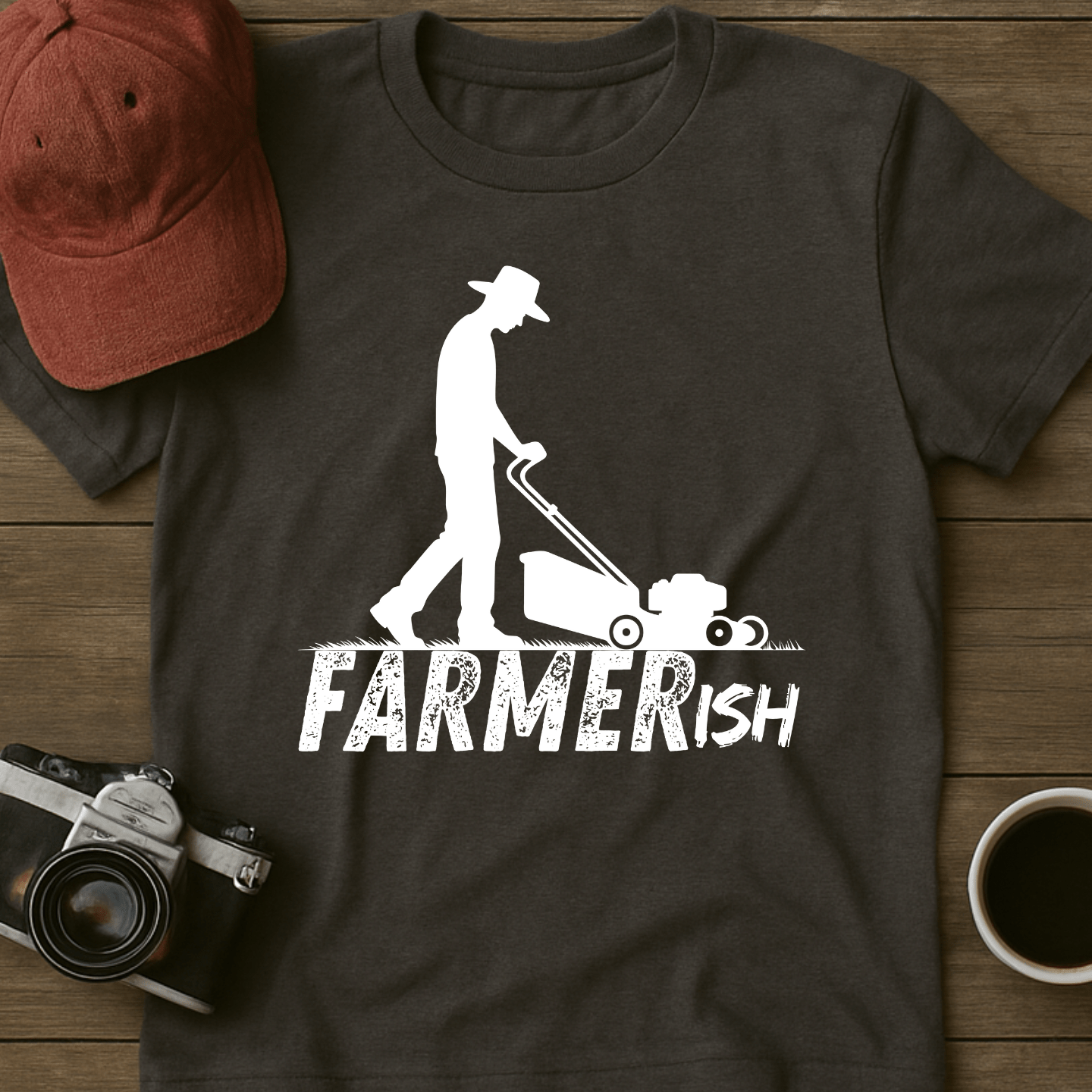Farmerish Cowboy Mower T-Shirt