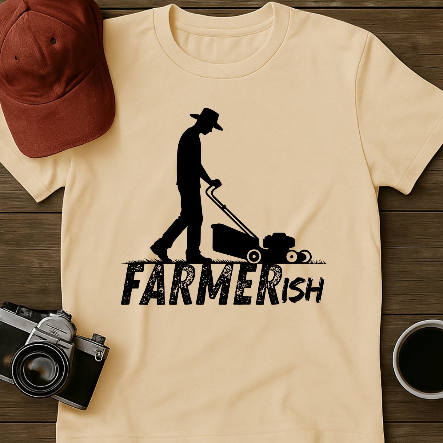 Farmerish Cowboy Mower T-Shirt