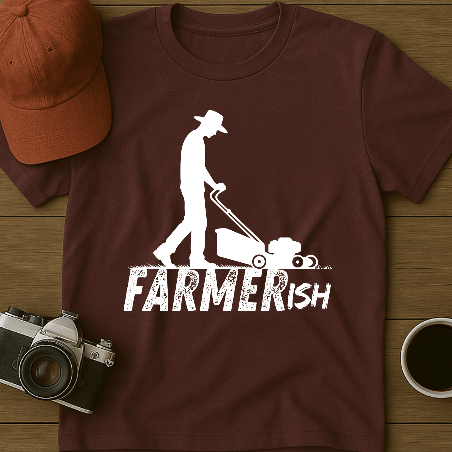 Farmerish Cowboy Mower T-Shirt