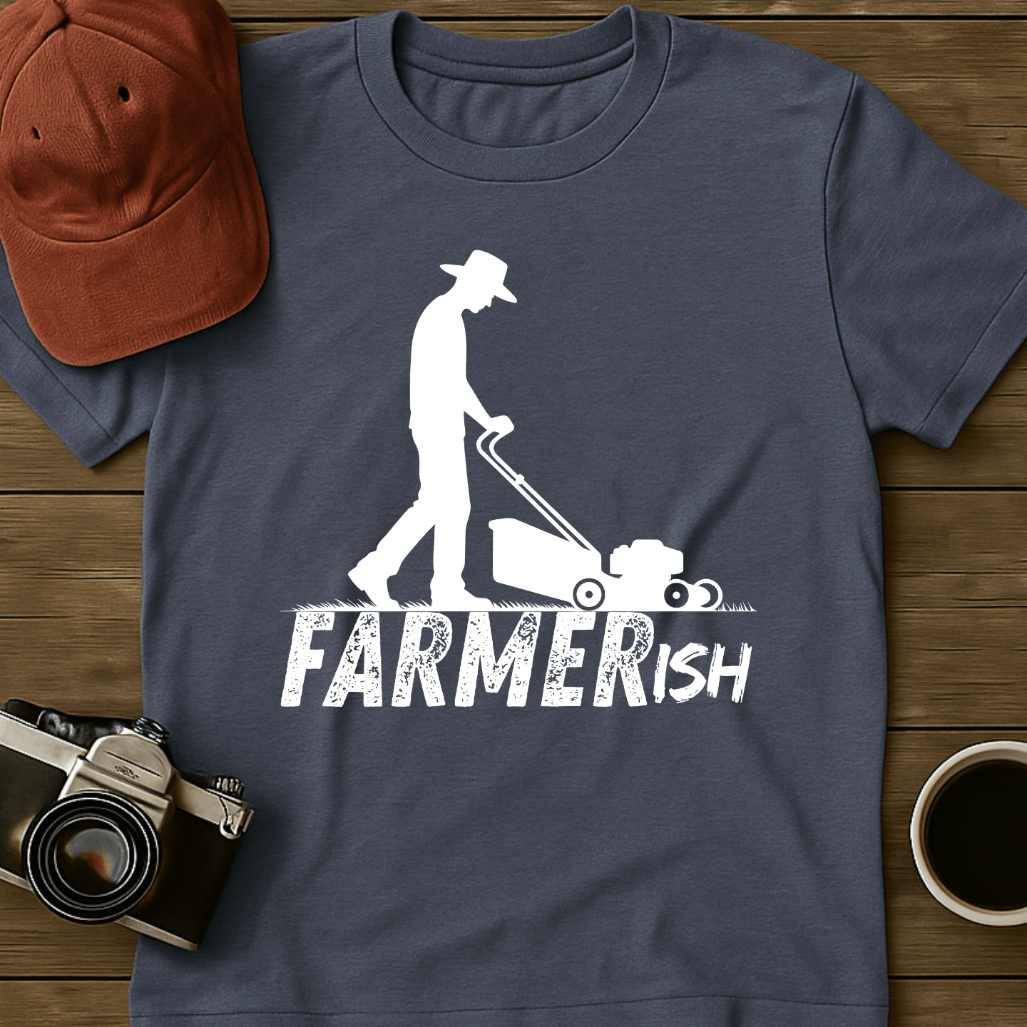 Farmerish Cowboy Mower T-Shirt
