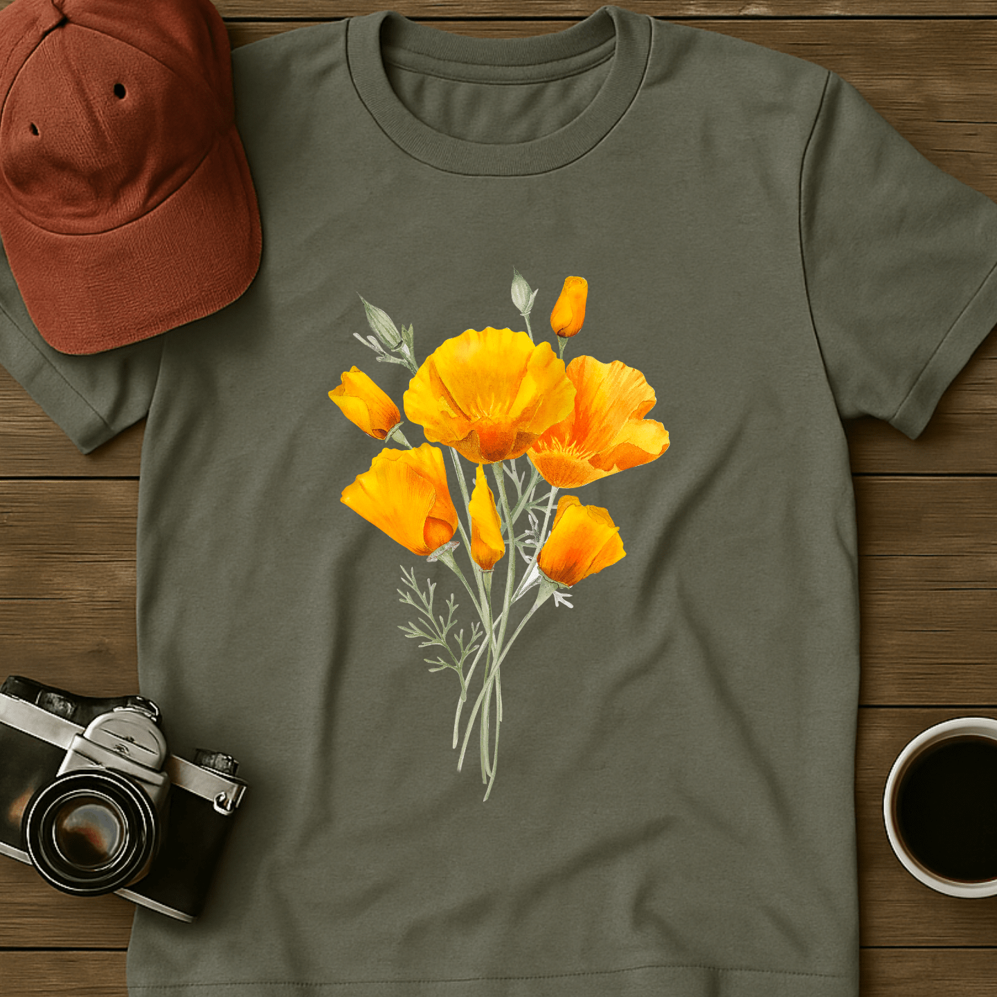 Orange Poppies T-Shirt