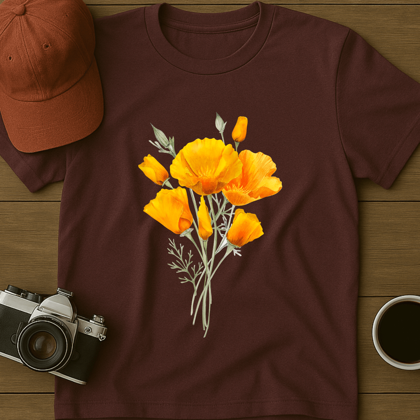 Orange Poppies T-Shirt