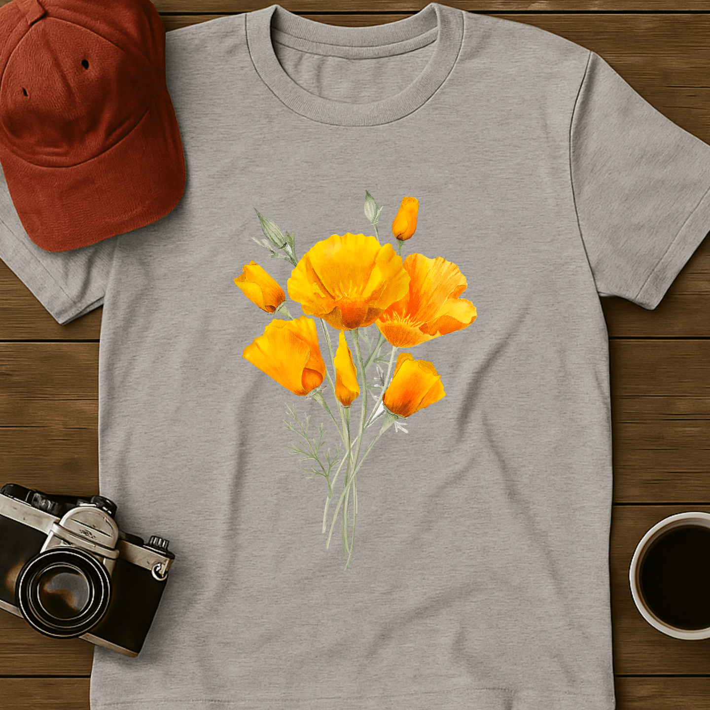 Orange Poppies T-Shirt