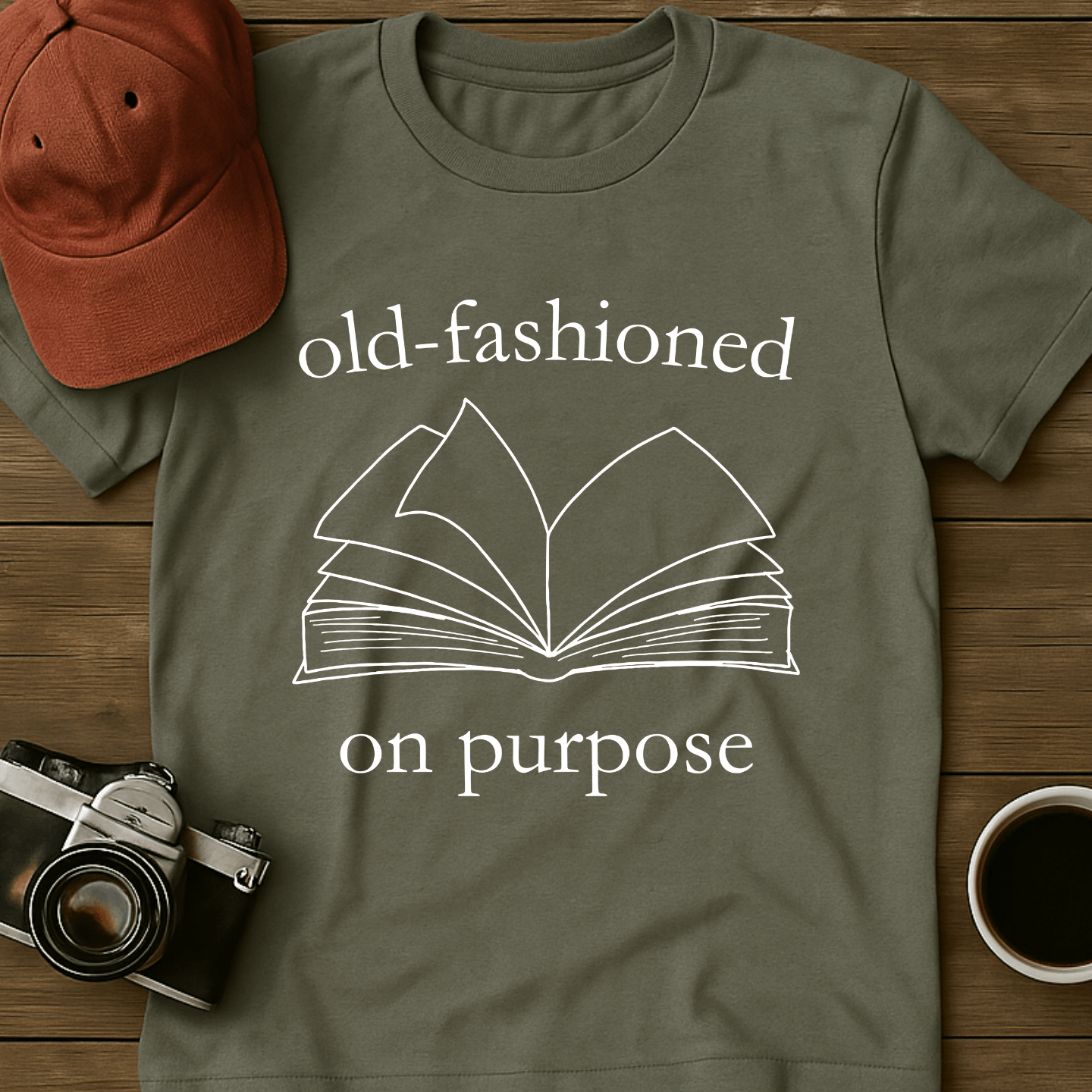 Old-Fashioned Book T-Shirt