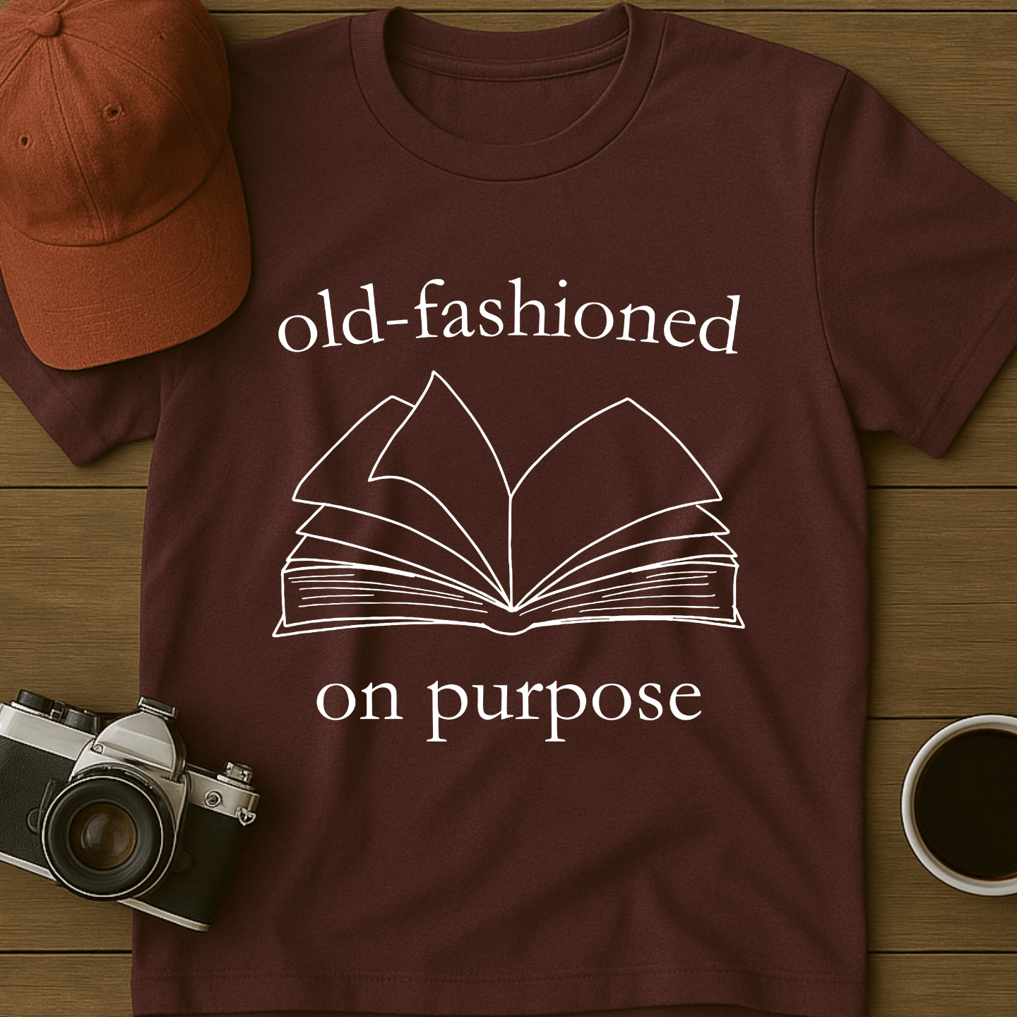 Old-Fashioned Book T-Shirt
