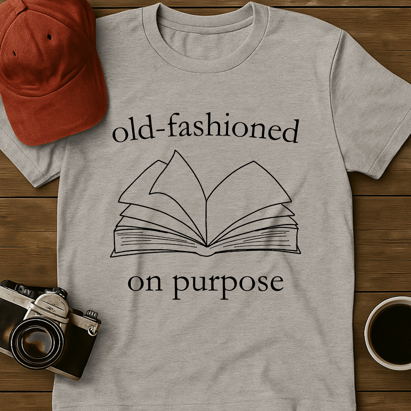 Old-Fashioned Book T-Shirt