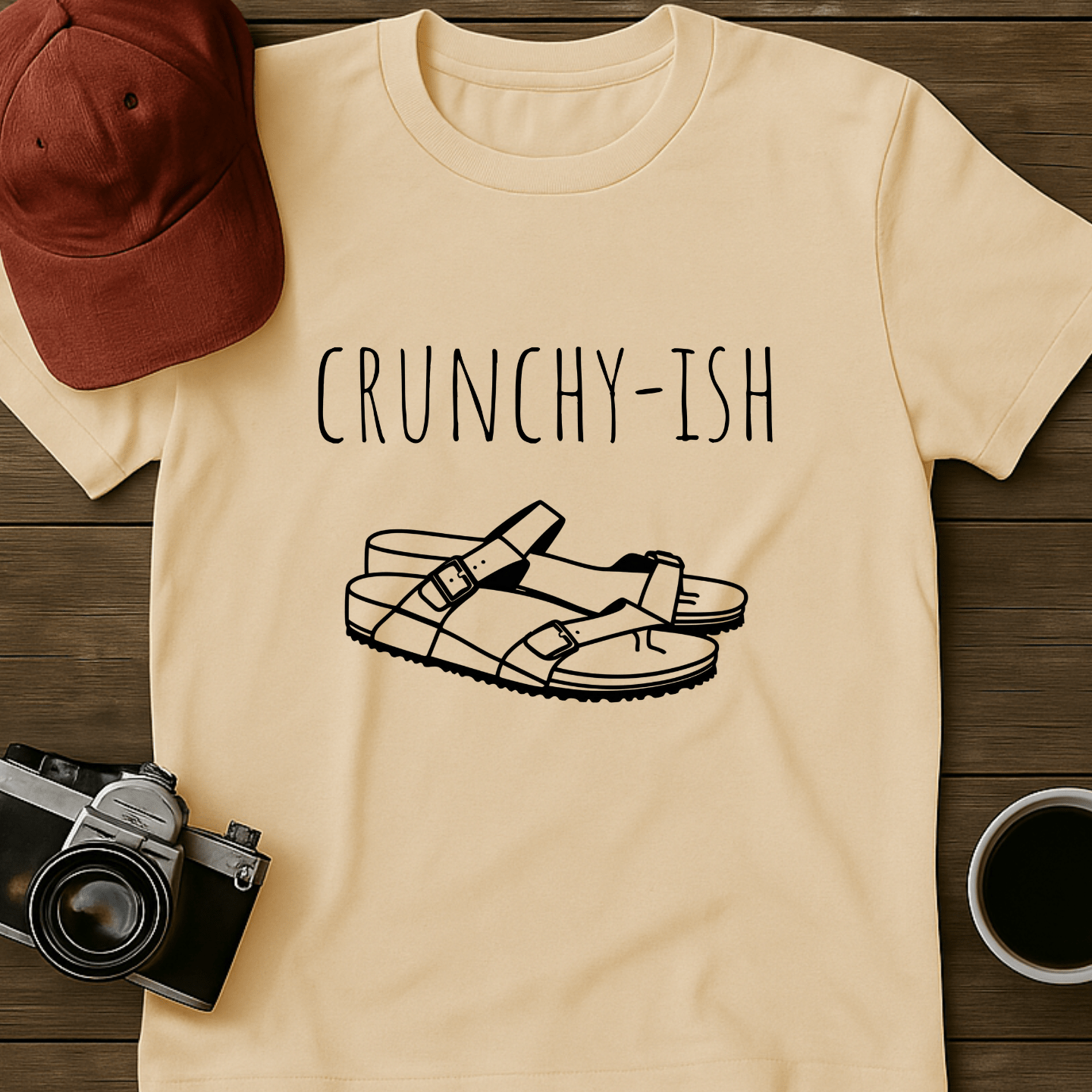 Crunchyish Sandal I T-Shirt