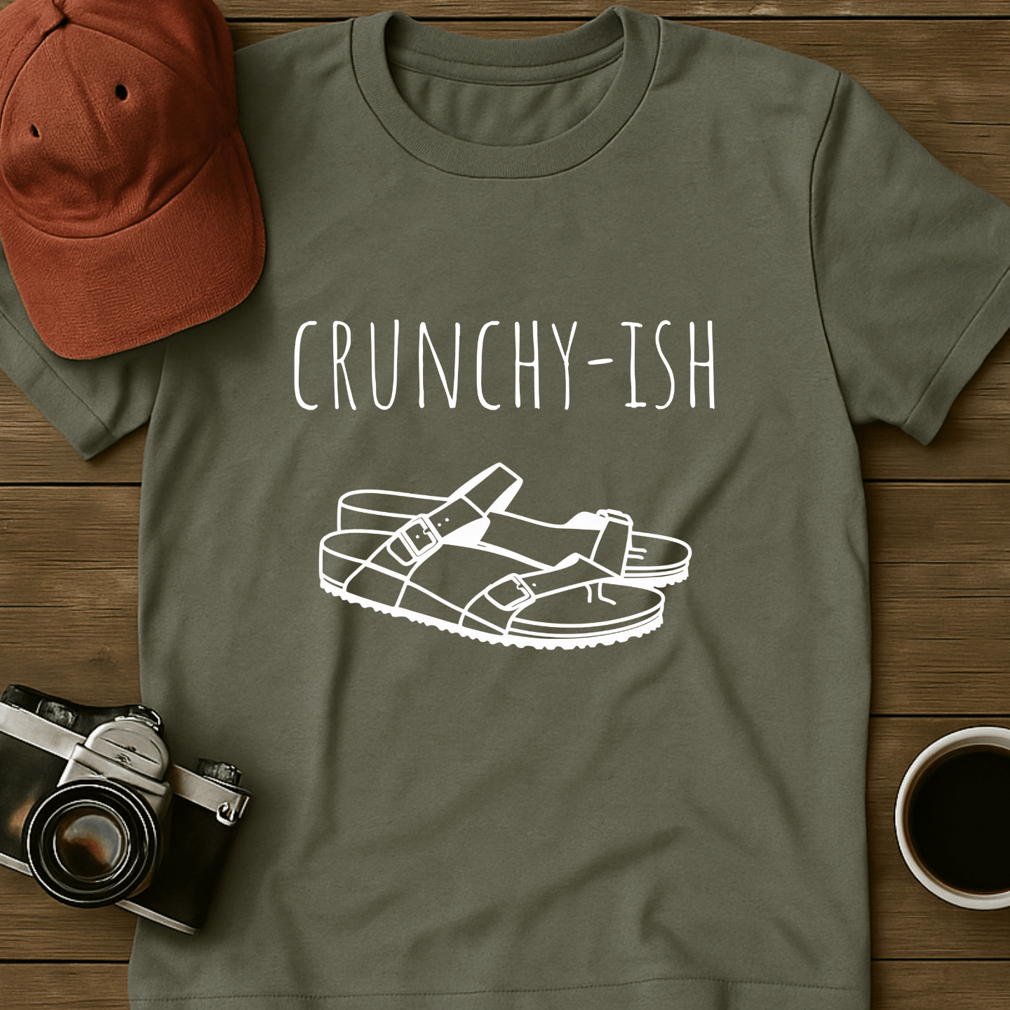 Crunchyish Sandal I T-Shirt