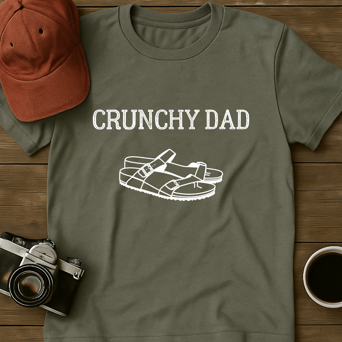 Crunchy Dad Sandal T-Shirt
