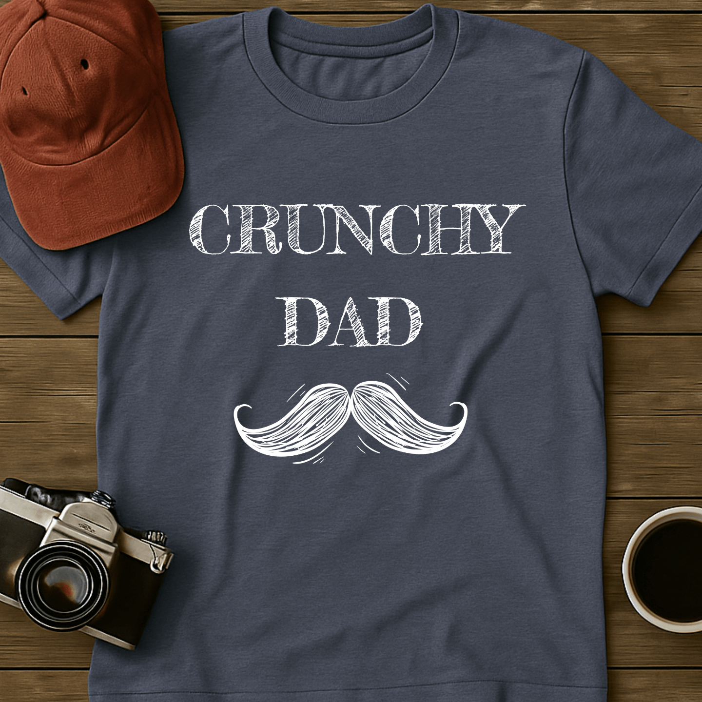 Crunchy Dad Moustache T-Shirt