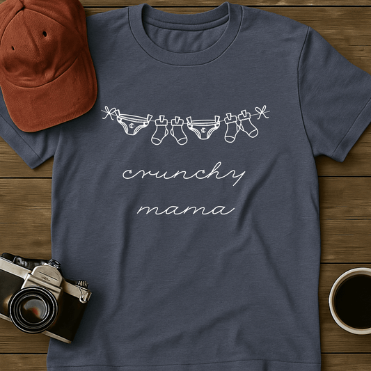 Crunchy Mama Clothesline T-Shirt
