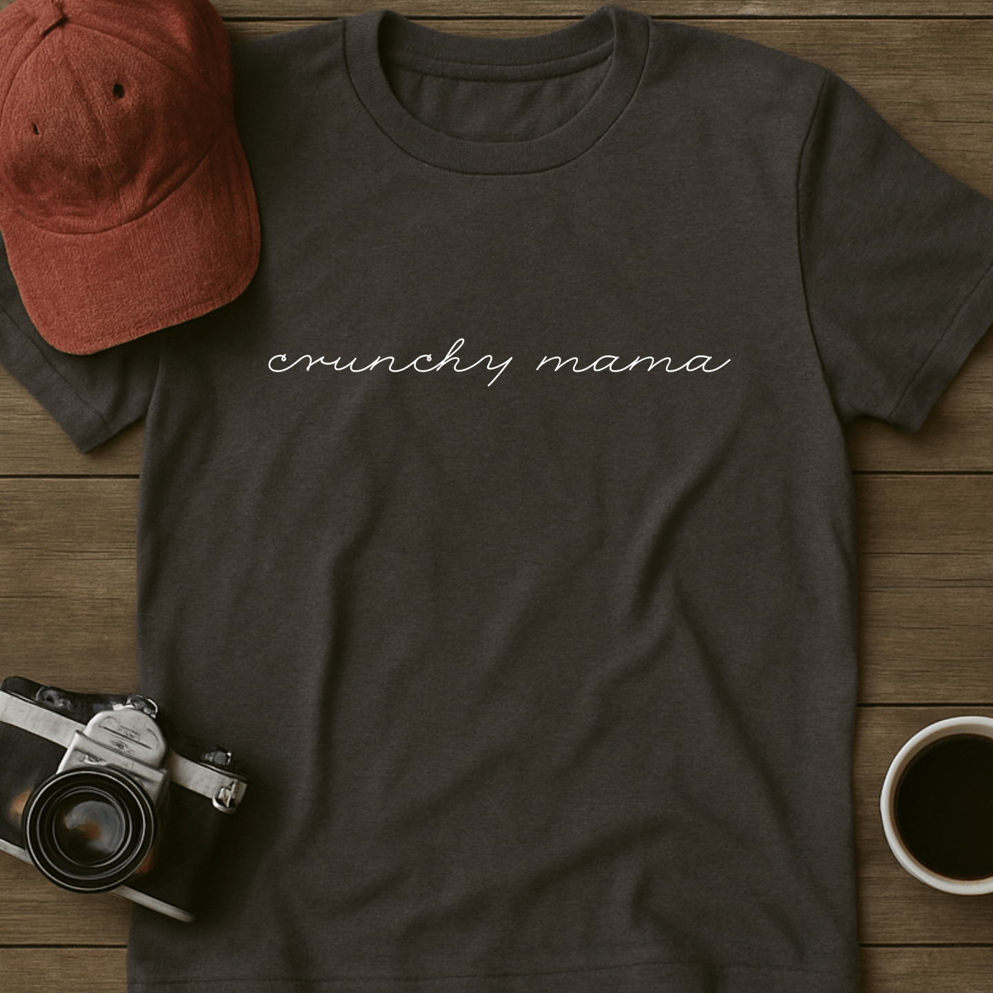 Crunchy Mama Cursive T-Shirt
