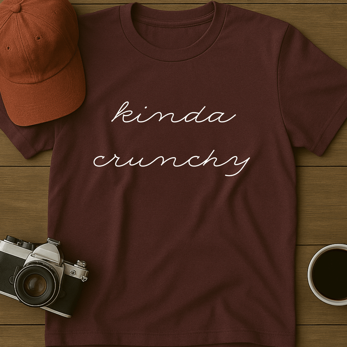 Kinda Crunchy Cursive T-Shirt