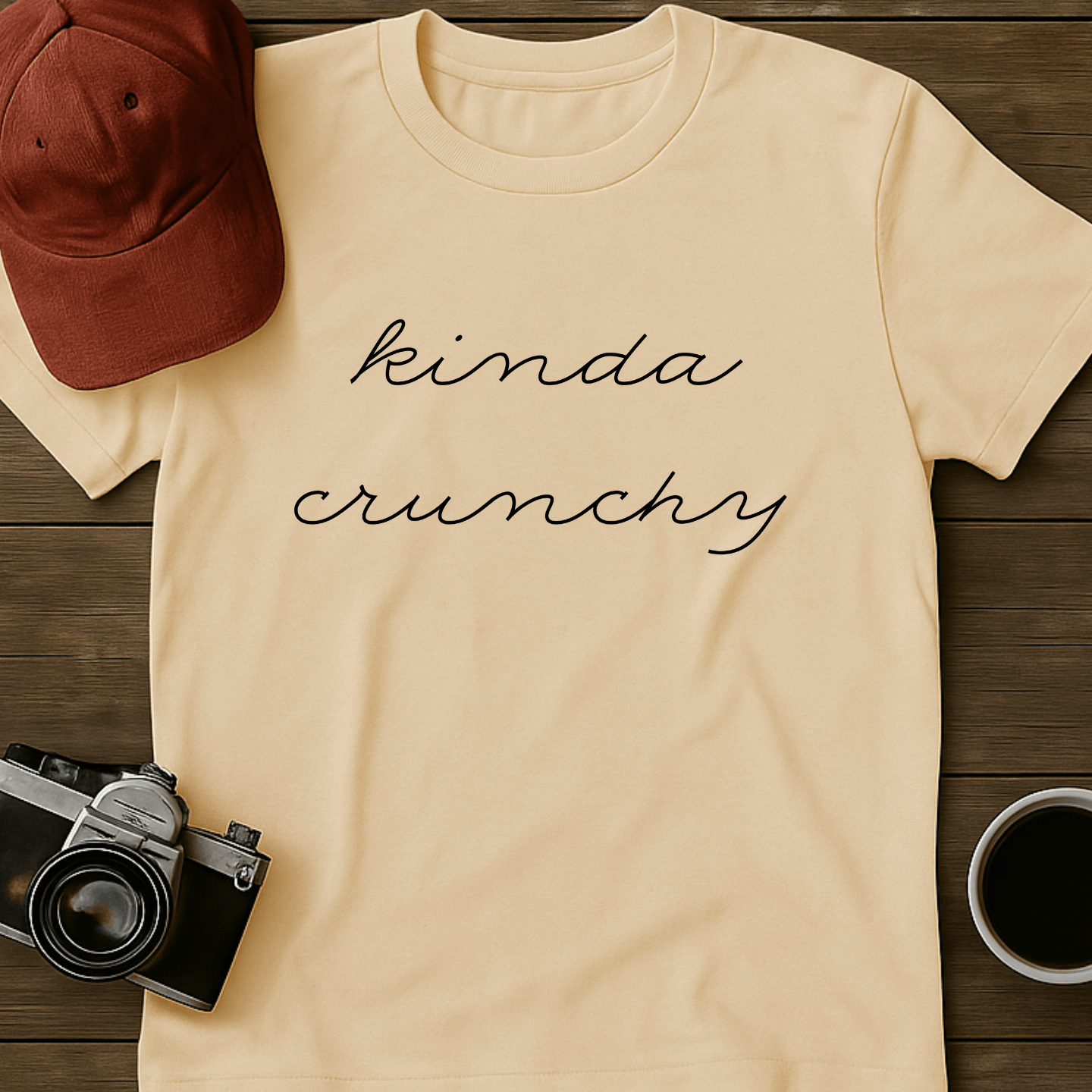 Kinda Crunchy Cursive T-Shirt