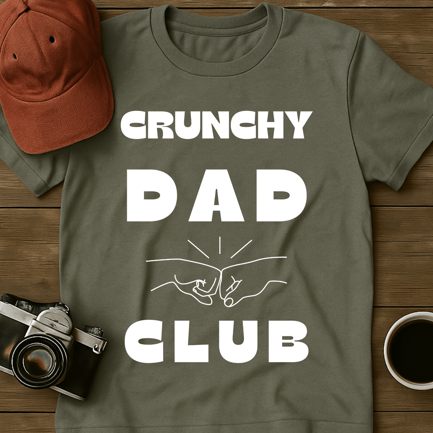 Crunchy Dad Club Fist Bump T-Shirt