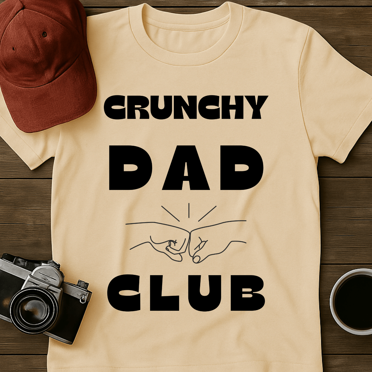 Crunchy Dad Club Fist Bump T-Shirt