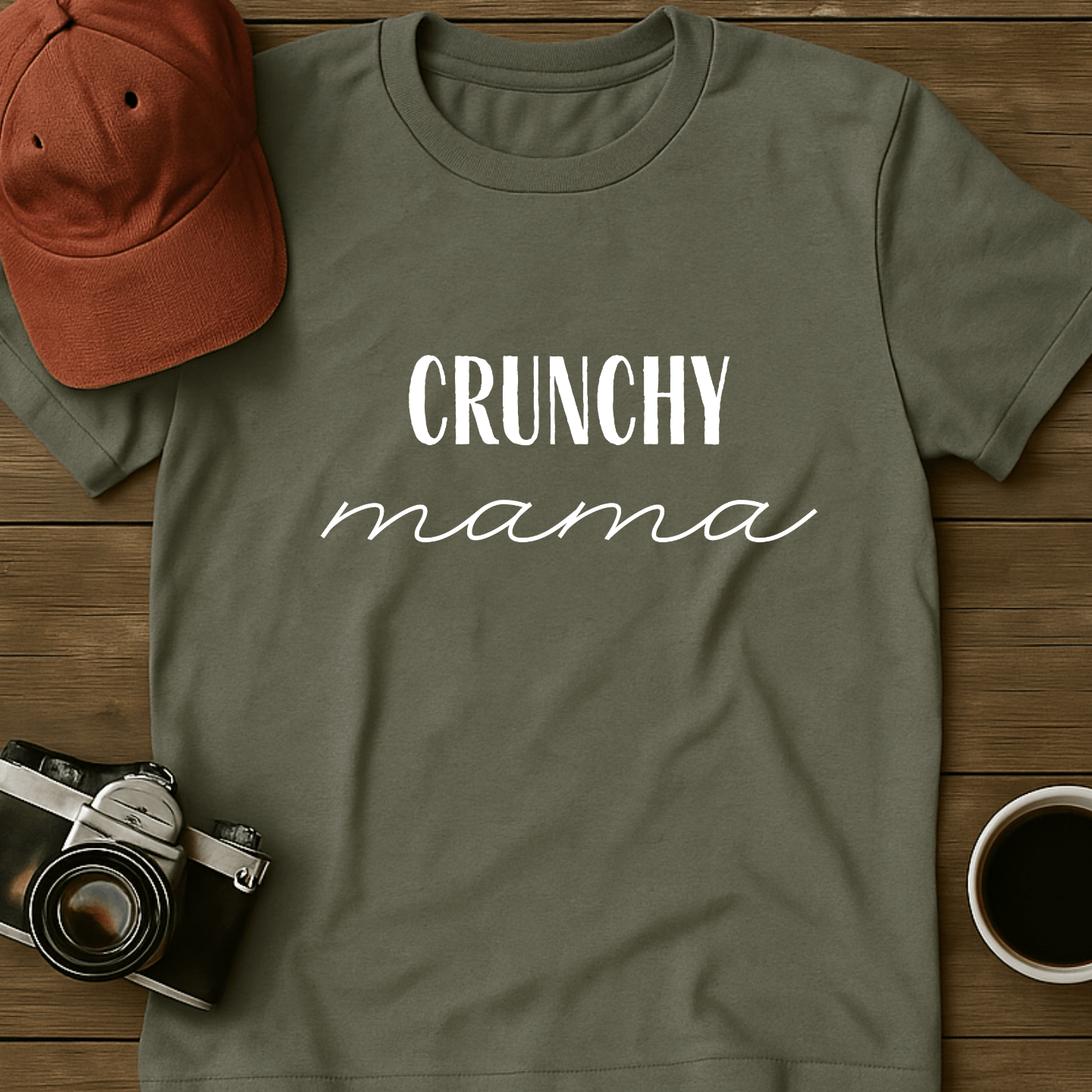 Crunchy Mama Print T-Shirt