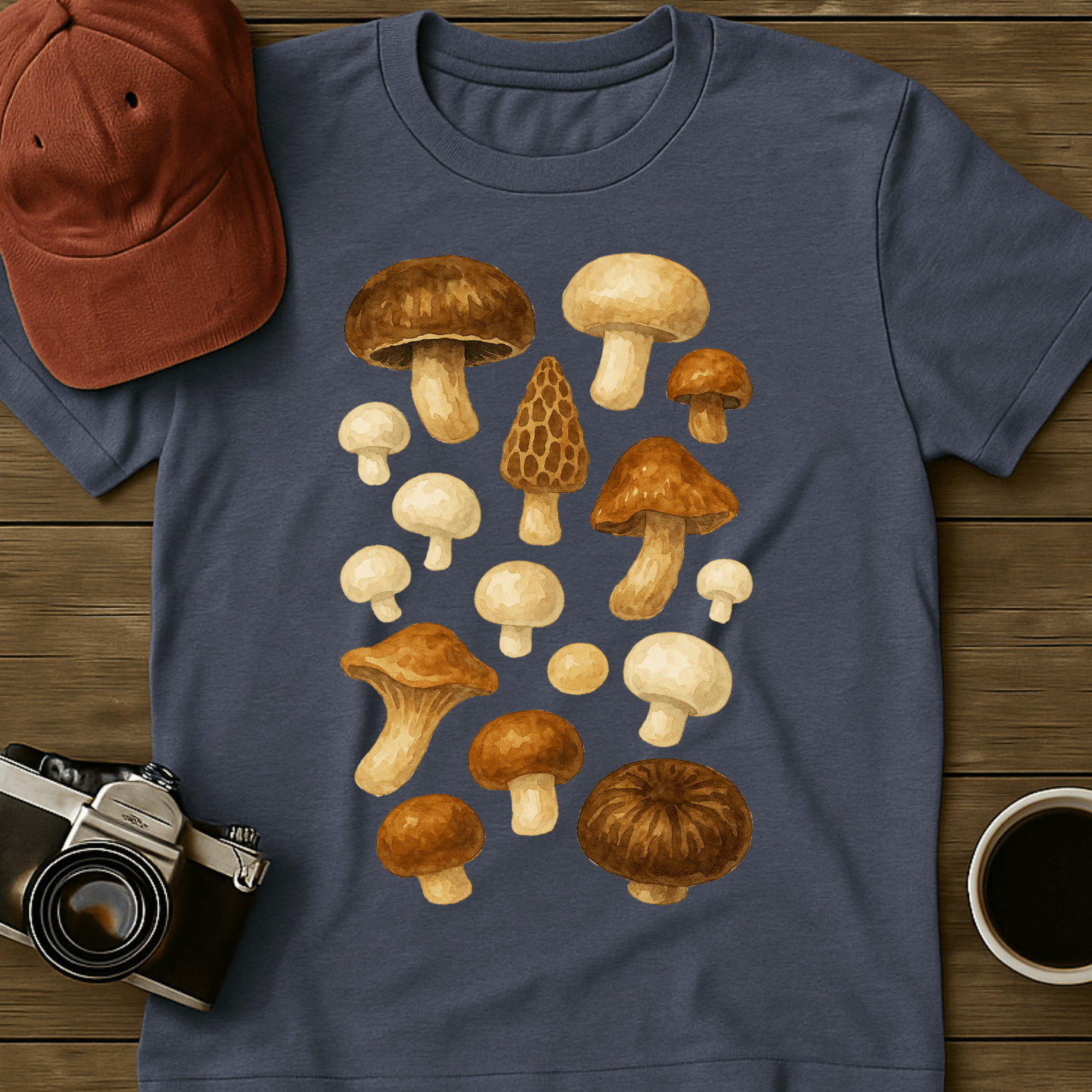 Mushrooms Watercolor I T-Shirt