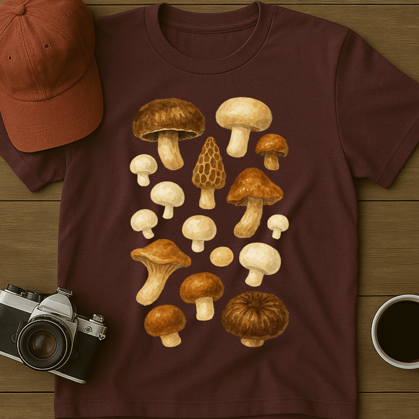 Mushrooms Watercolor I T-Shirt