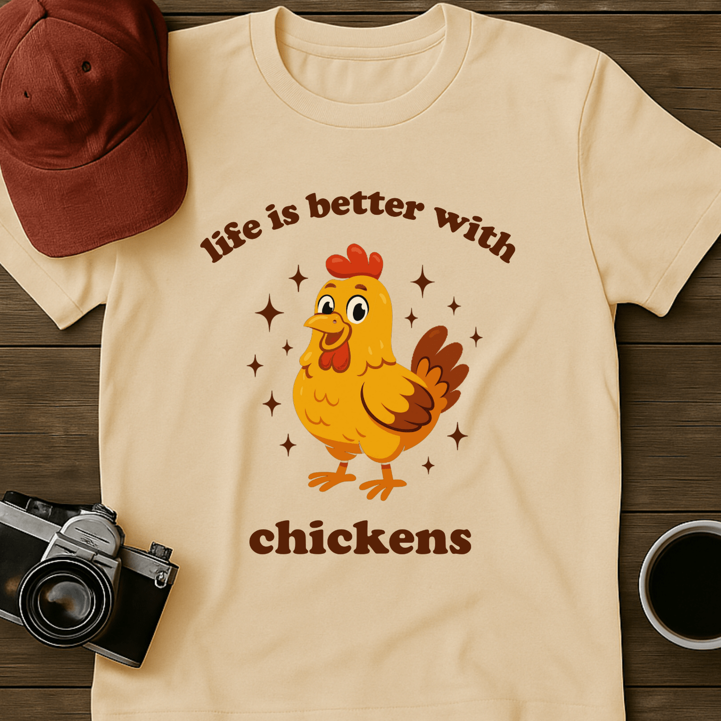 Better With Chickens Color T-Shirt