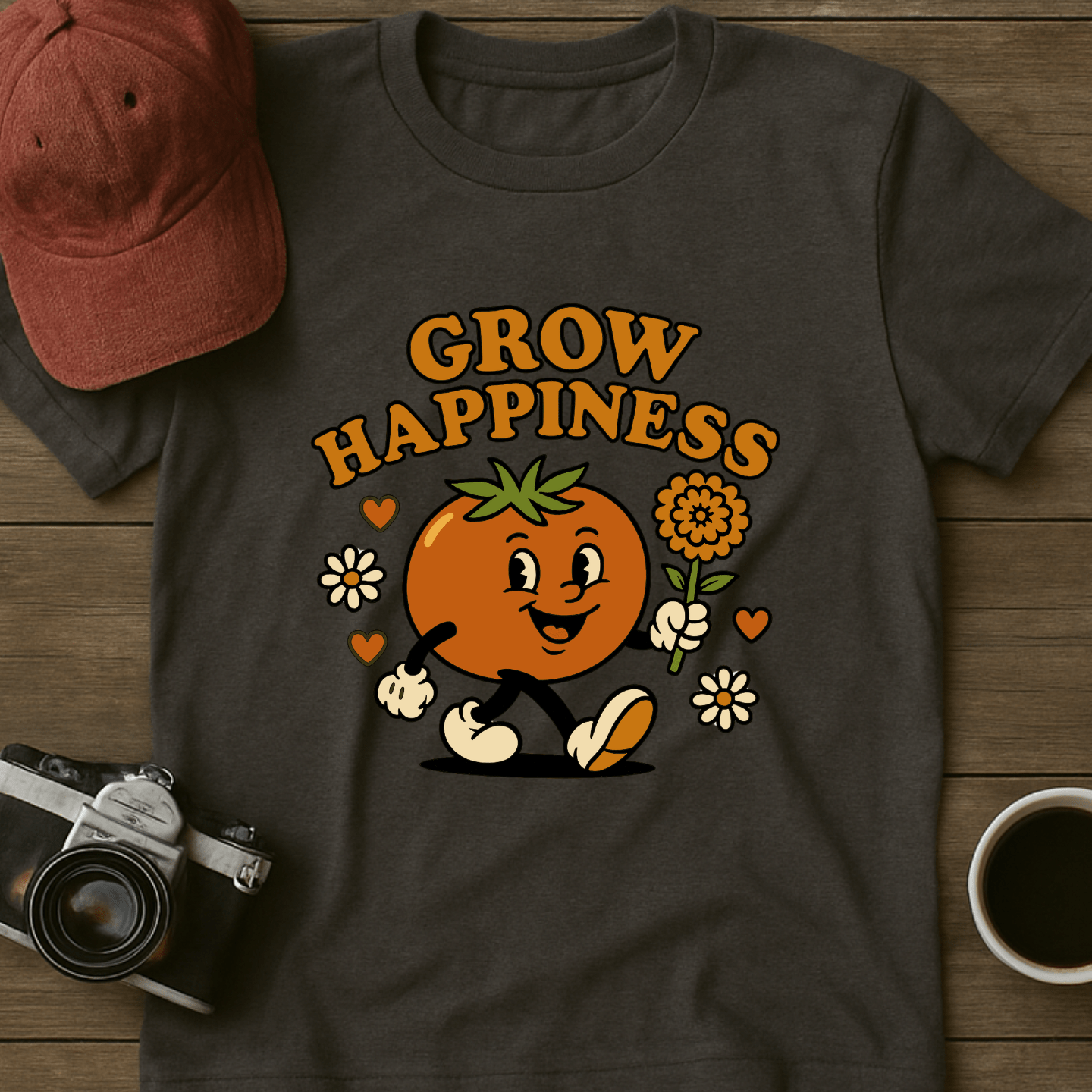 Grow Happiness Tomato I T-Shirt