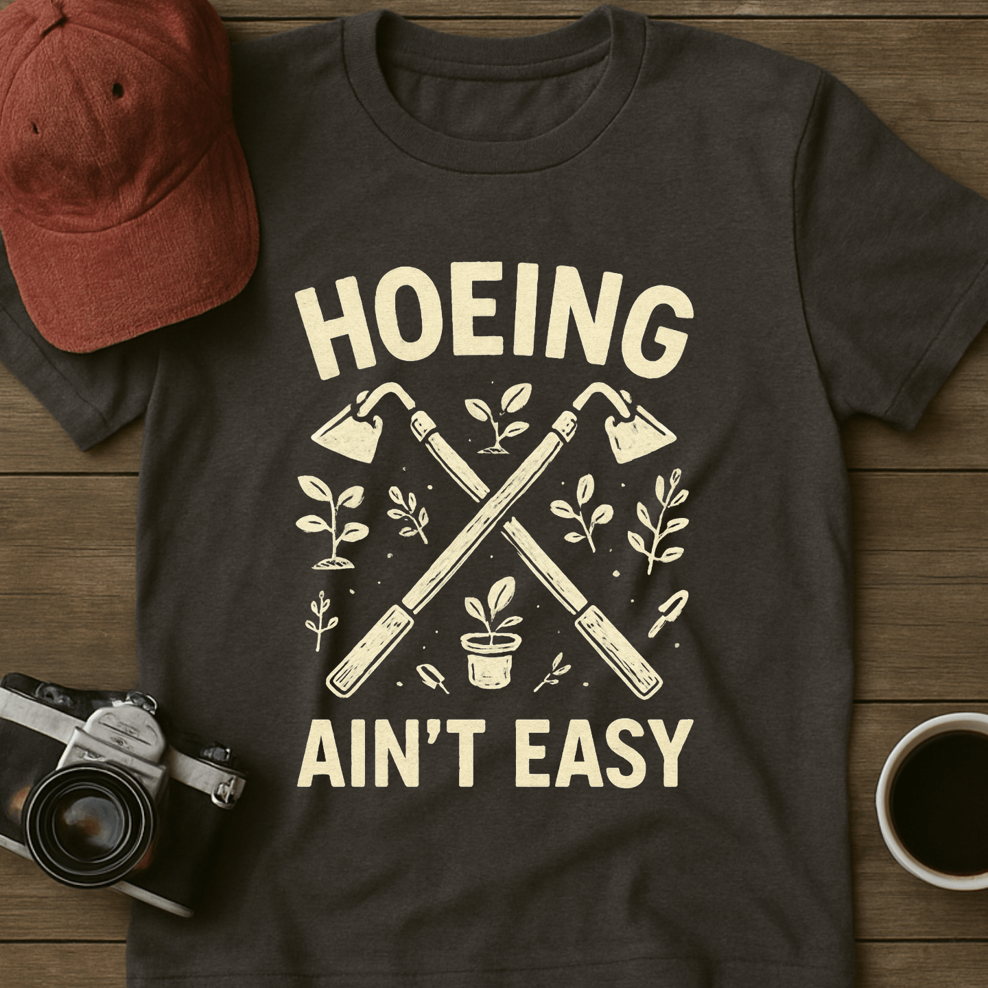Hoeing Ain't Easy I T-Shirt