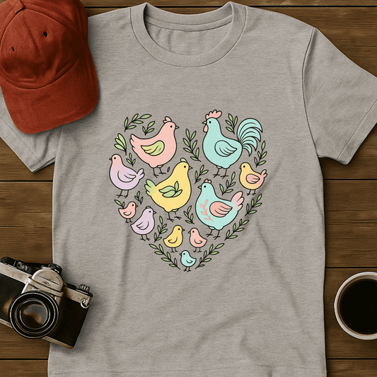 Pastel Chicken Heart T-Shirt
