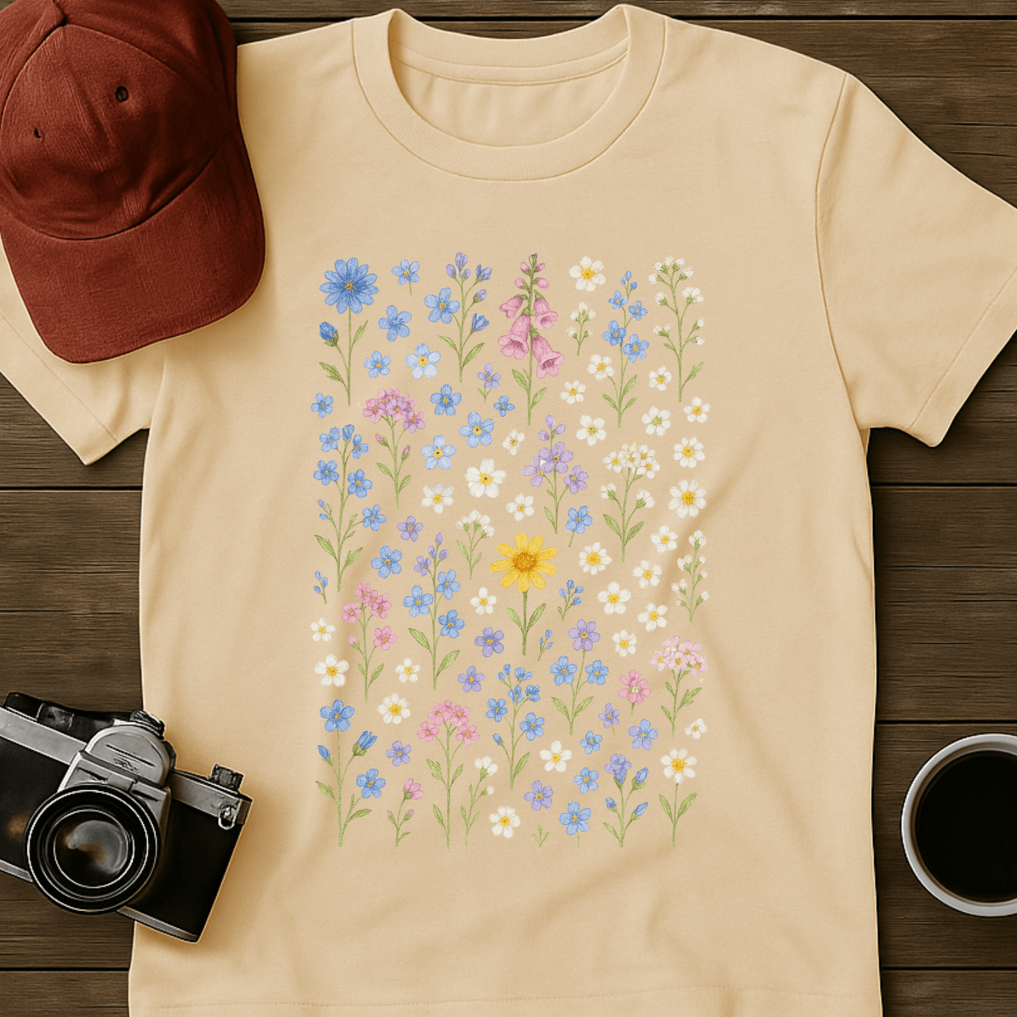 Pastel Wildflowers T-Shirt