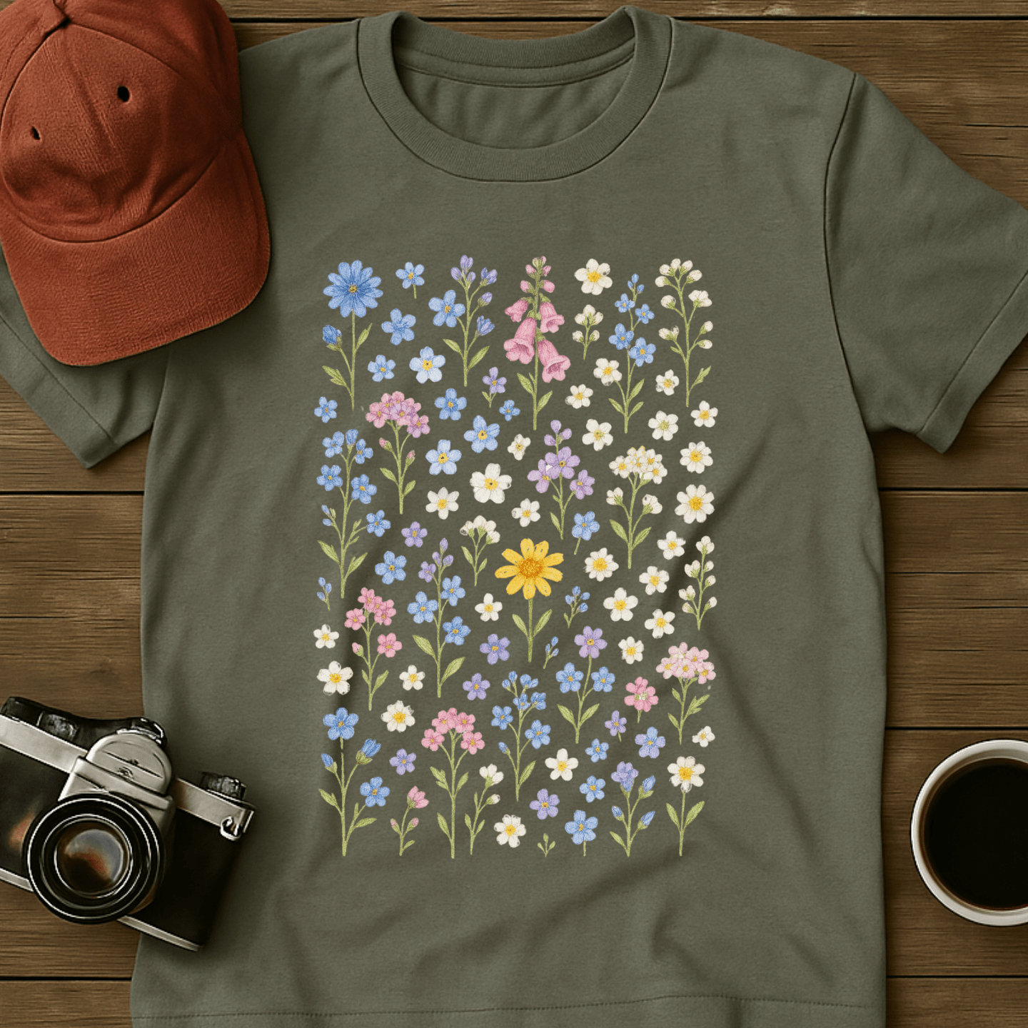 Pastel Wildflowers T-Shirt