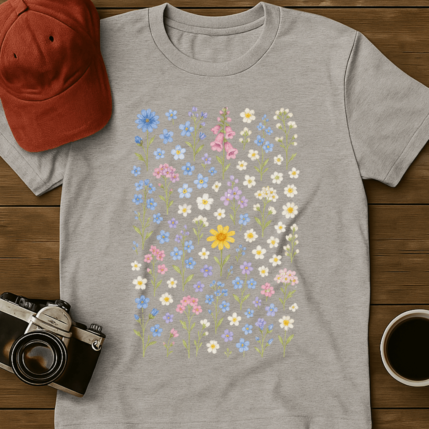 Pastel Wildflowers T-Shirt
