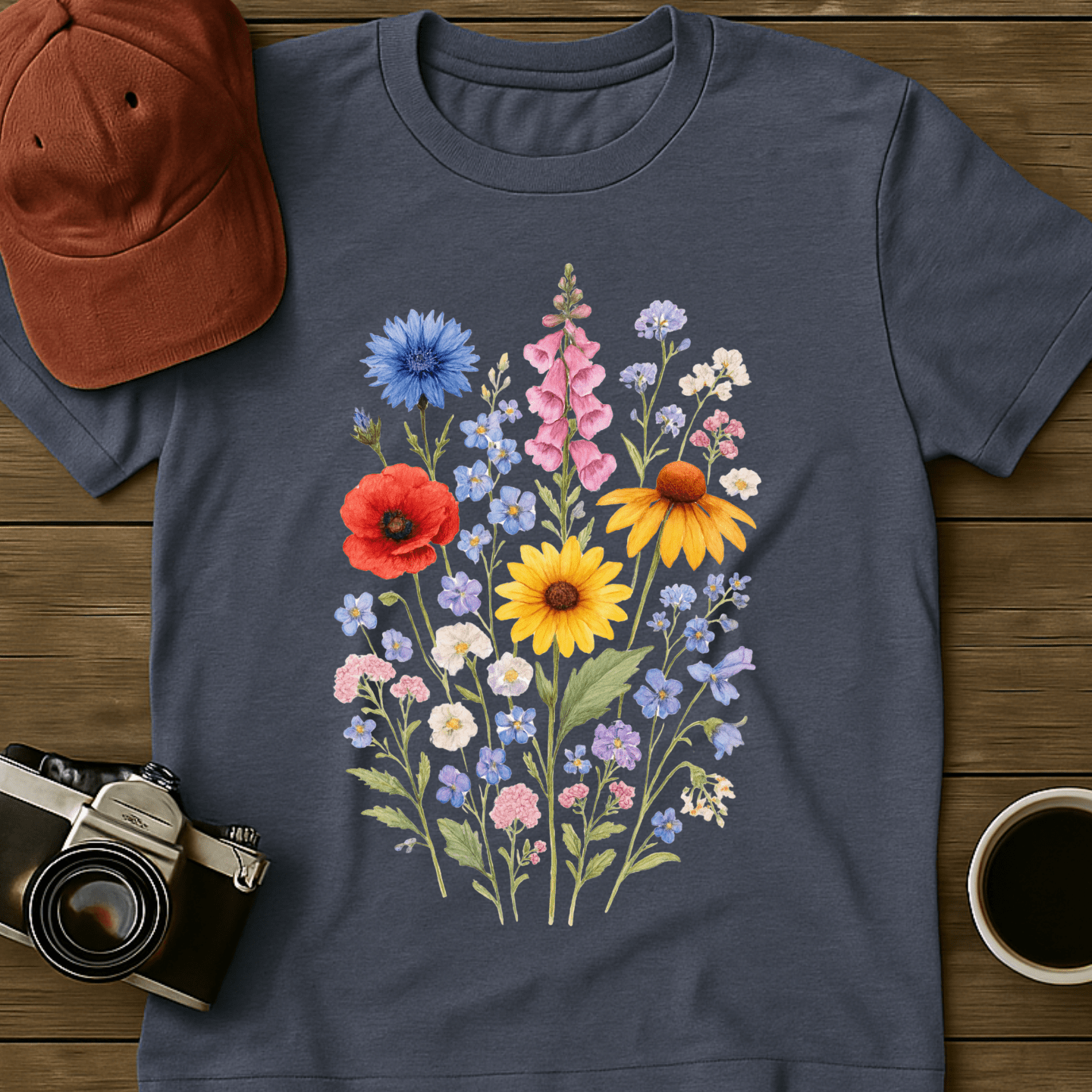 Wildflowers Watercolor I T-Shirt