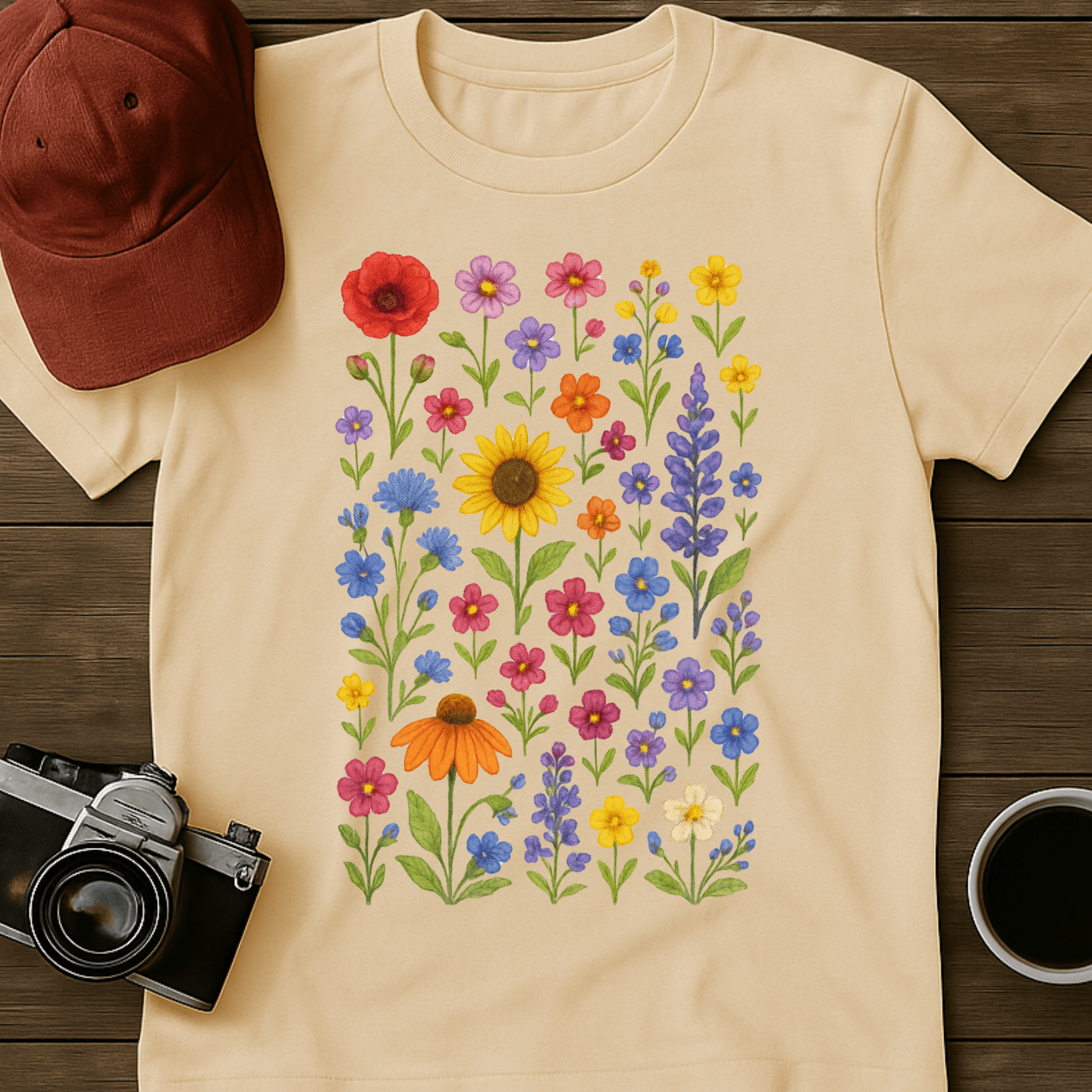 Wildflowers Watercolor II T-Shirt