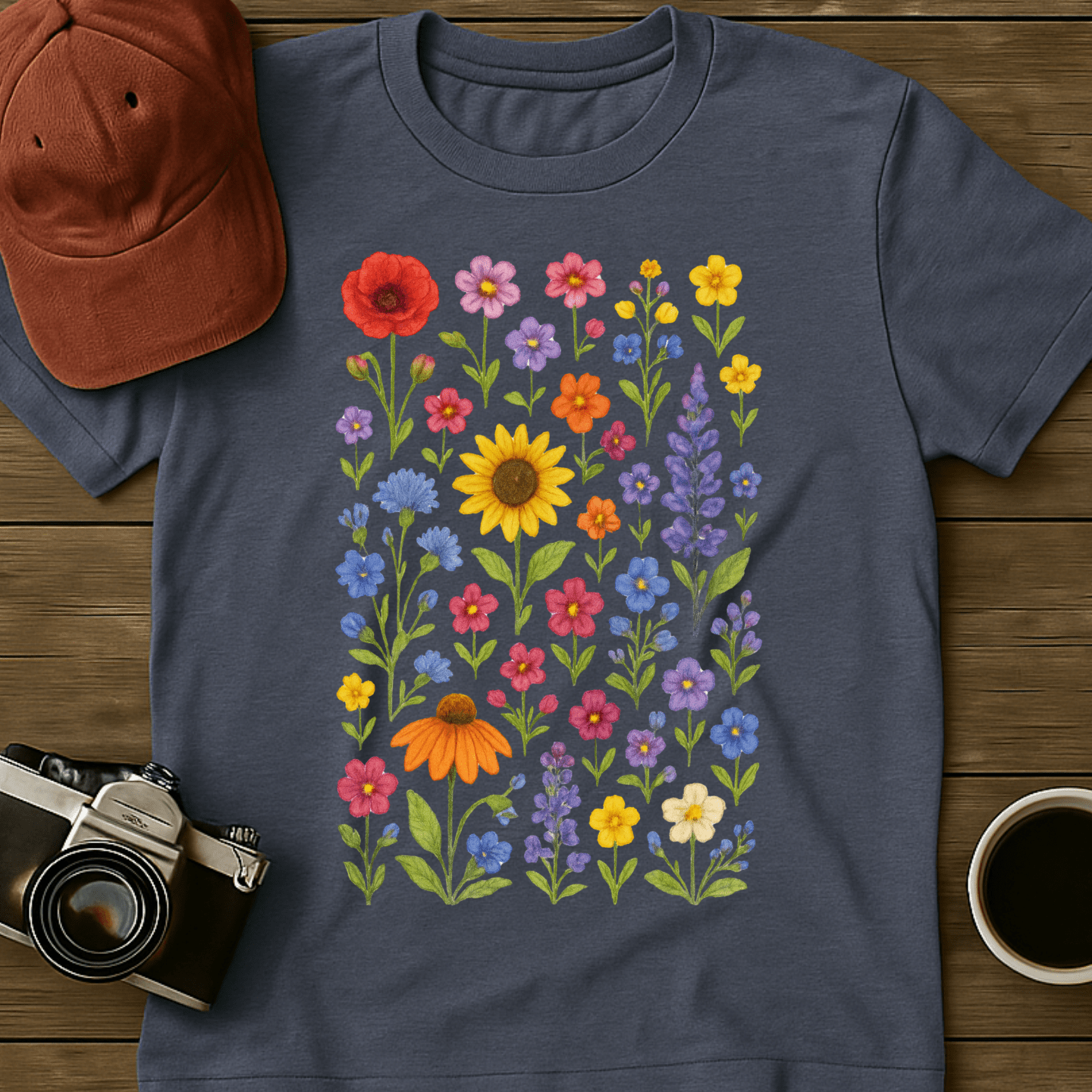 Wildflowers Watercolor II T-Shirt