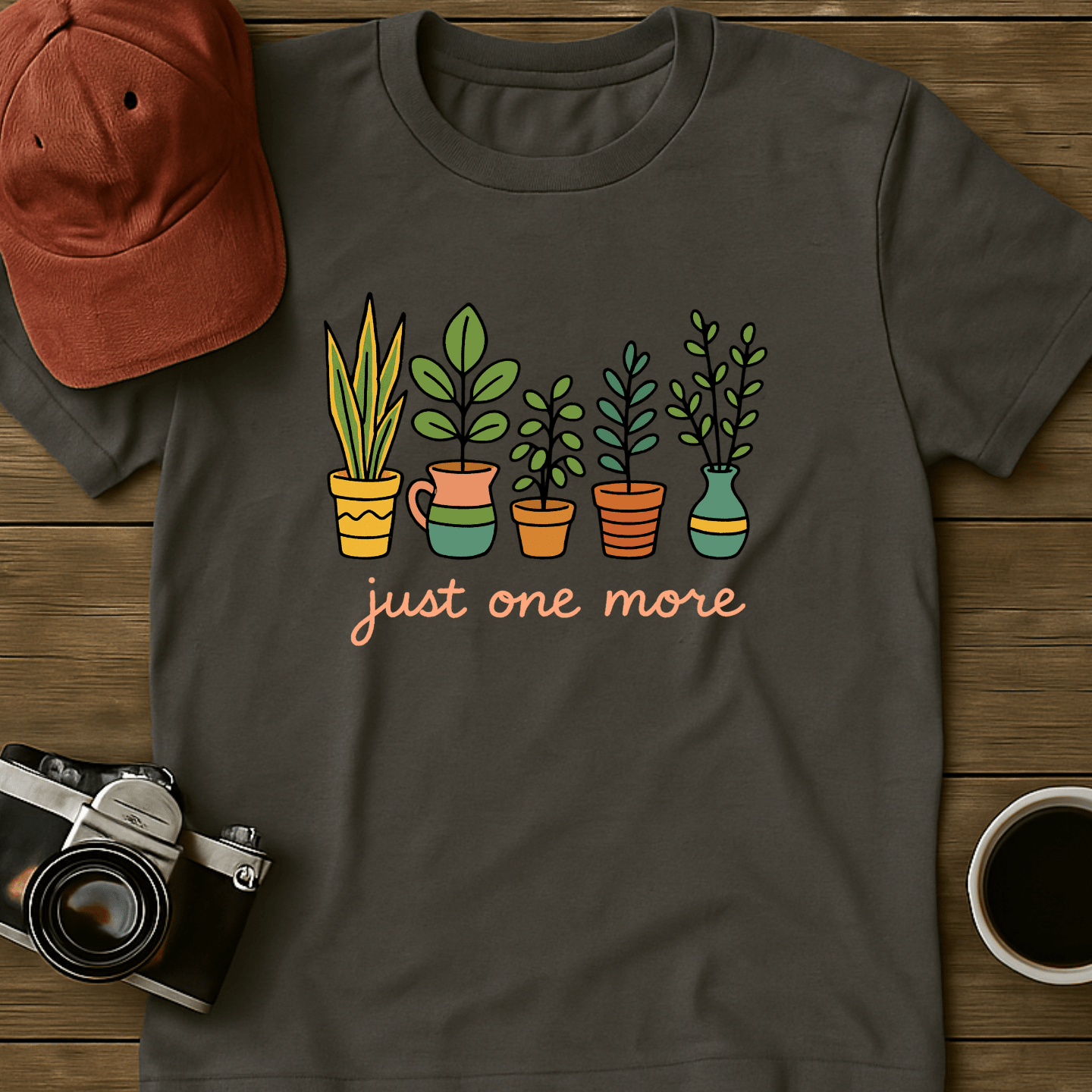 Just One More Colorful Pots T-Shirt