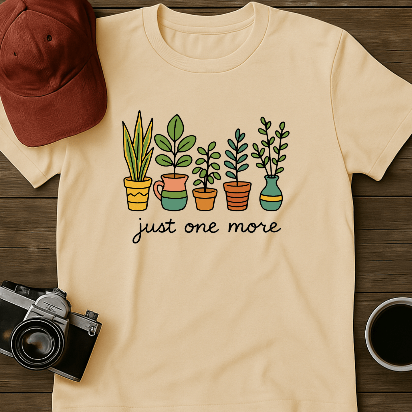 Just One More Colorful Pots T-Shirt