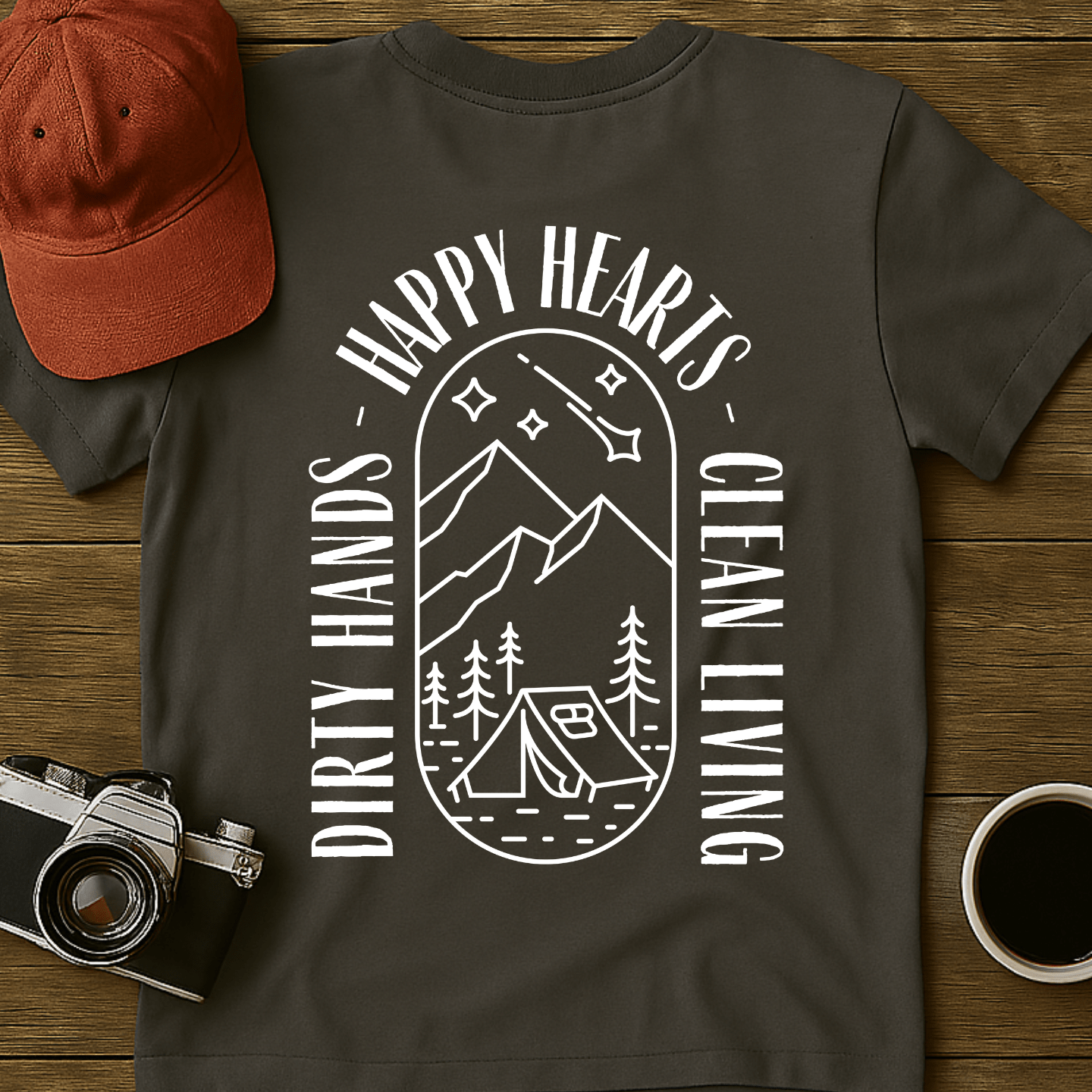 Clean Living Camp T-Shirt (BACK)