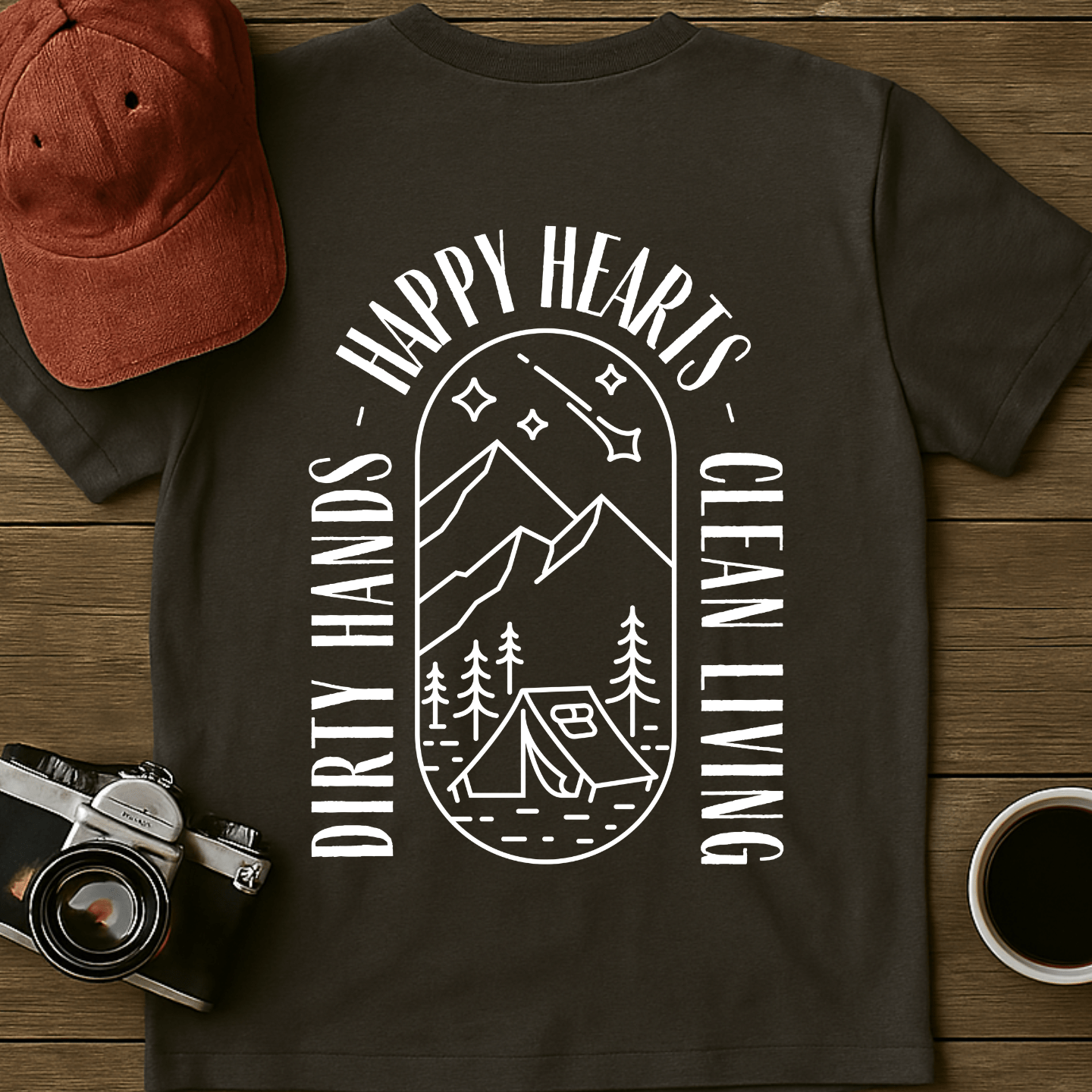 Clean Living Camp T-Shirt (BACK)