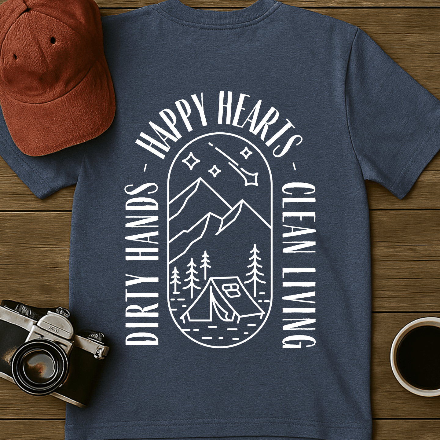 Clean Living Camp T-Shirt (BACK)