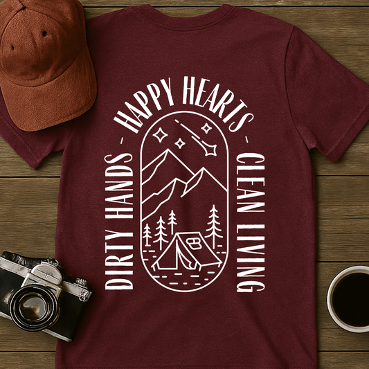 Clean Living Camp T-Shirt (BACK)