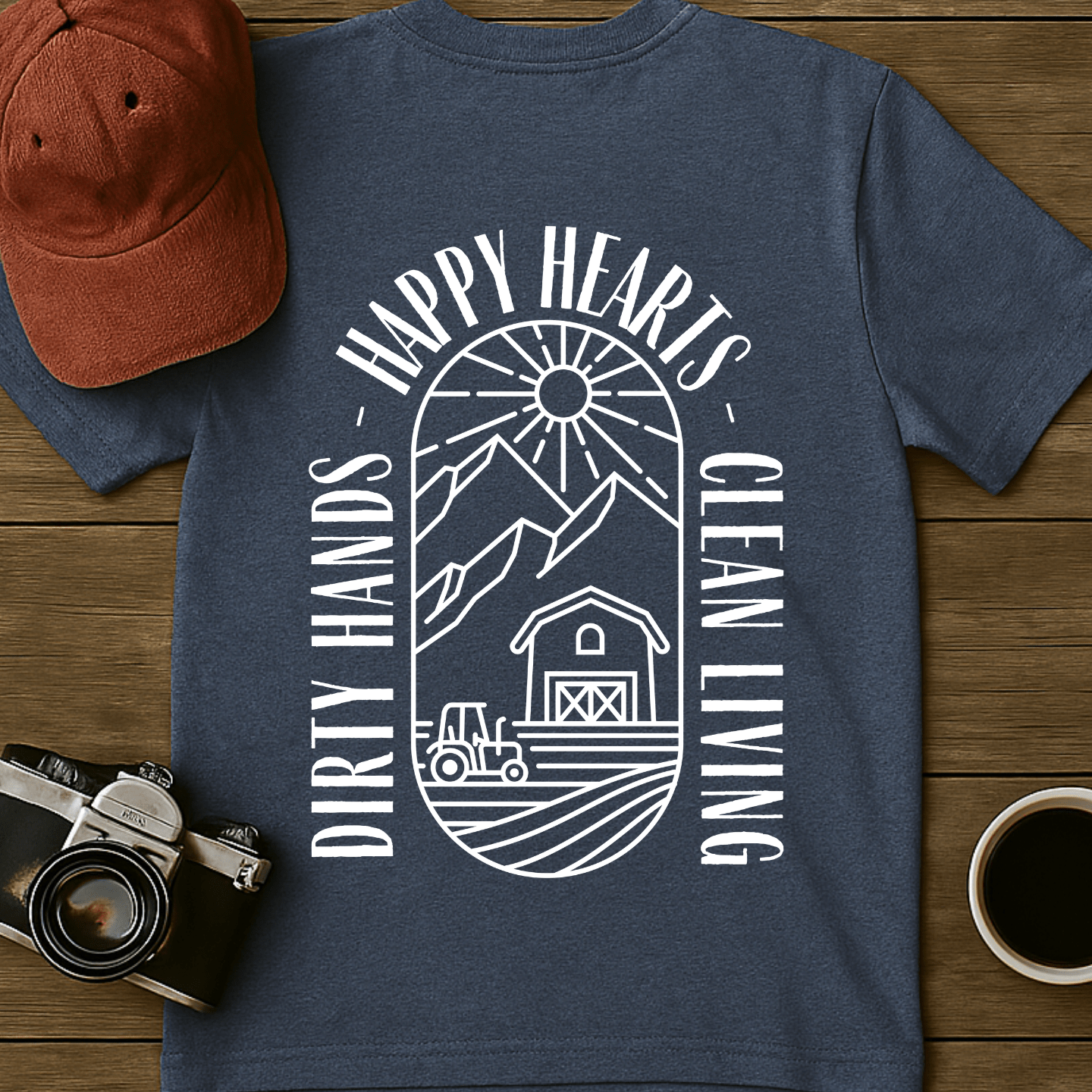 Clean Living Farm T-Shirt (BACK)