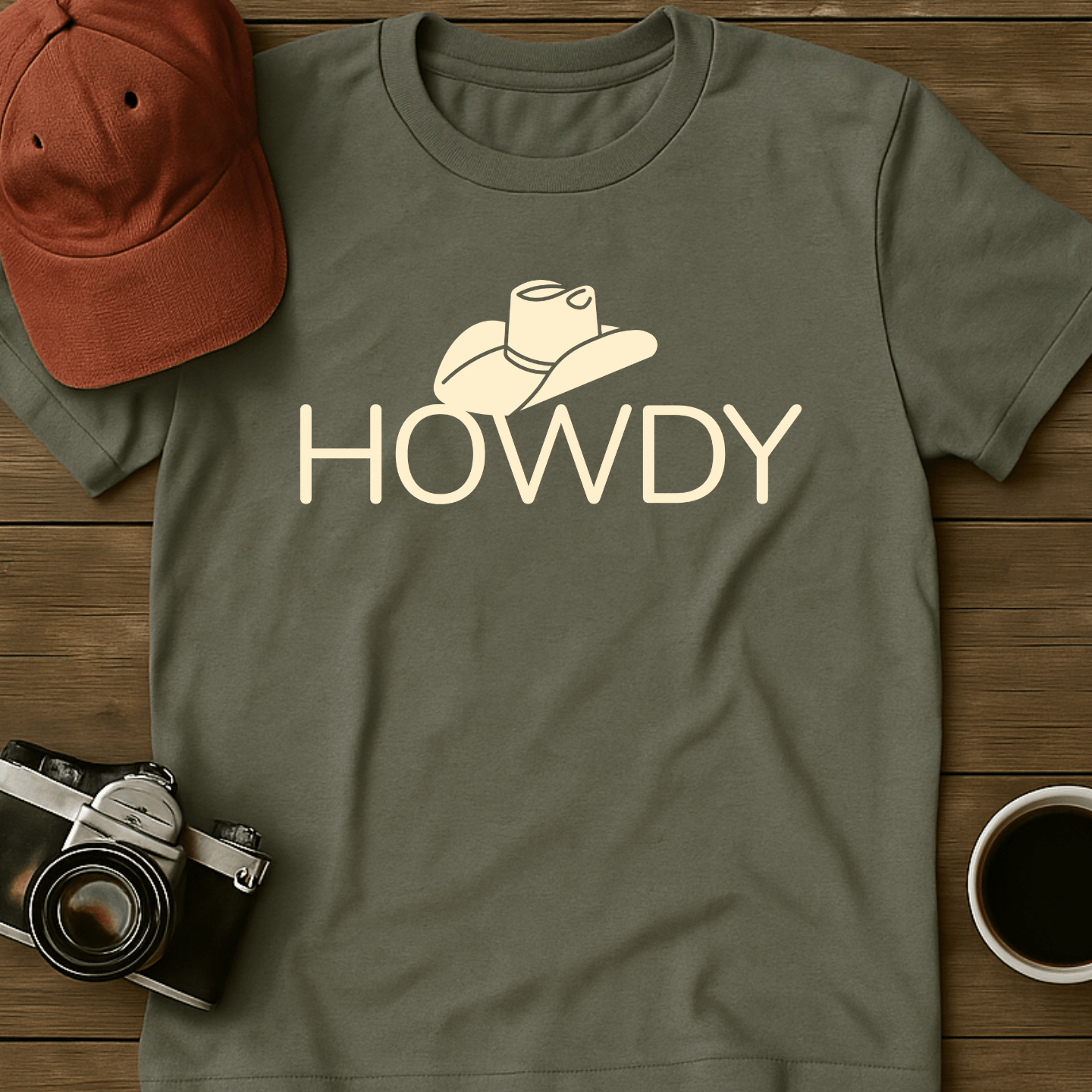 Howdy Cowboy Hat T-Shirt