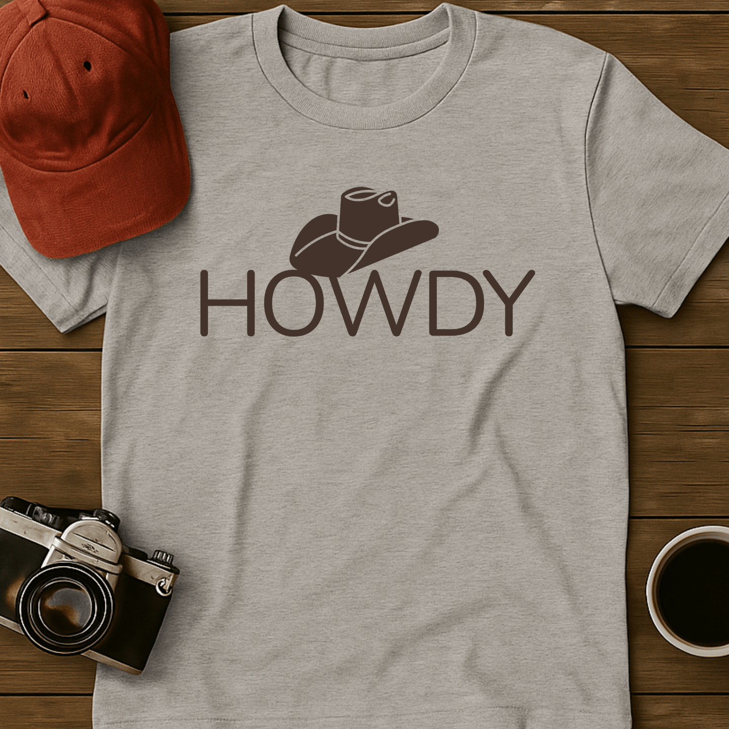 Howdy Cowboy Hat T-Shirt